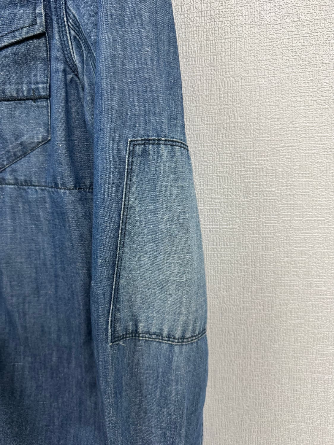 아르마니 익스체인지 샴브레이 청셔츠 상품이미지2