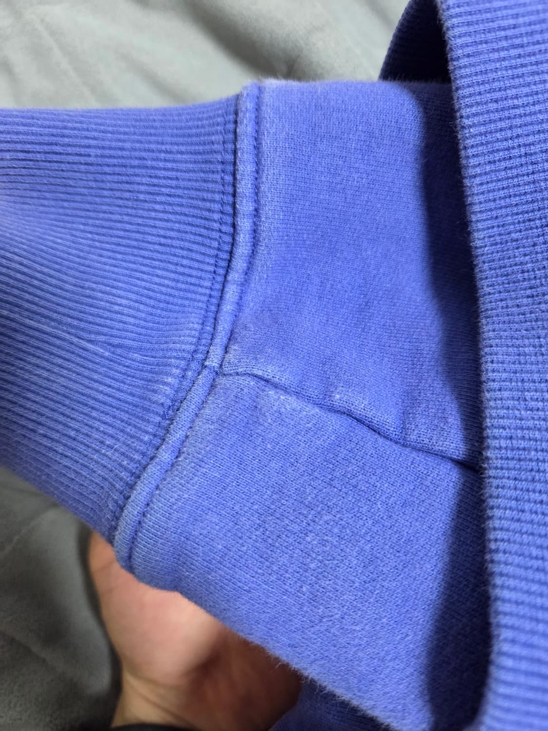 디올 CD 아이콘 자수 로고 후드티 네이비 블루 퍼플 M 상품이미지3