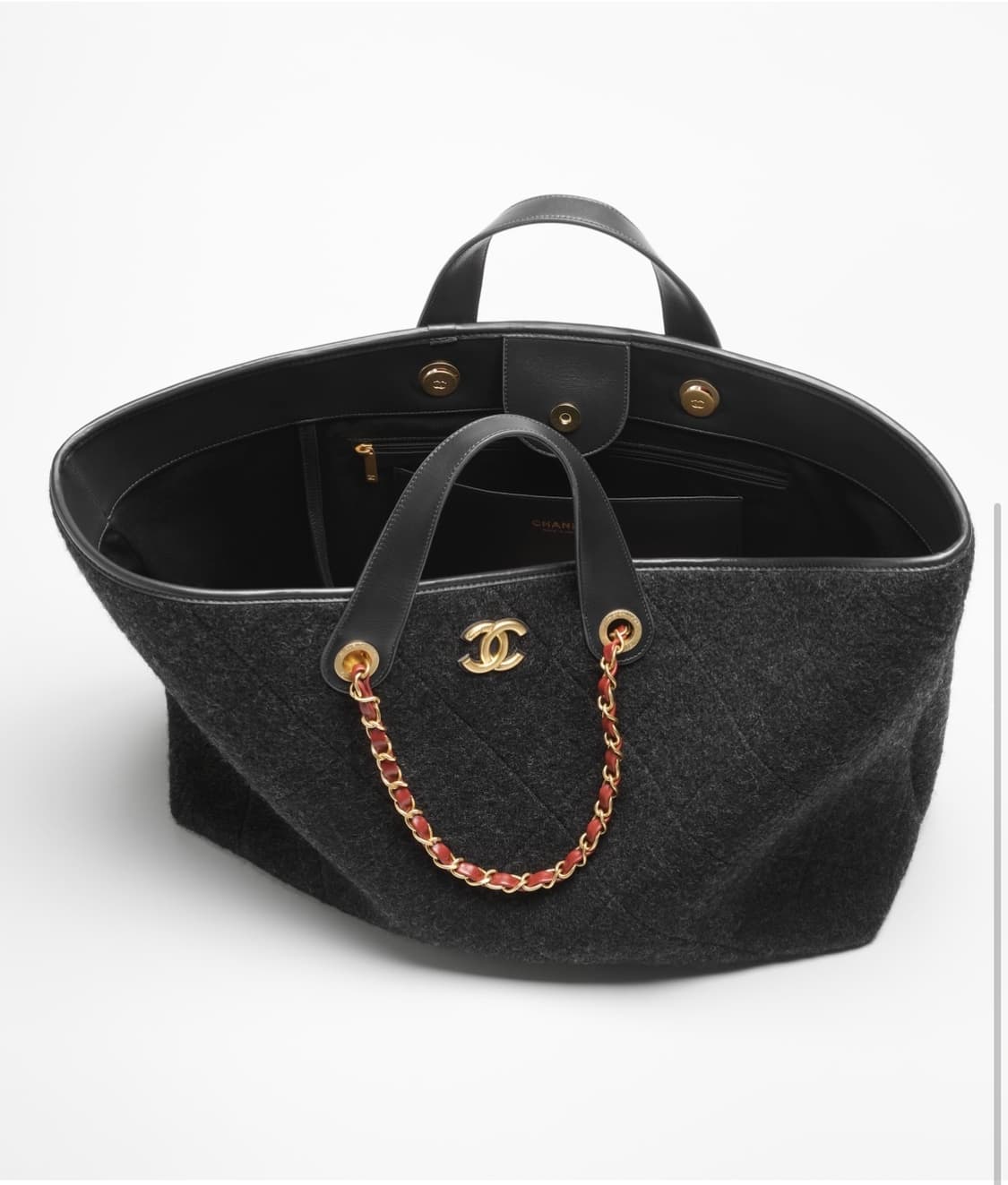 샤넬 블랙그레이 퀼팅쇼퍼백 상품이미지7