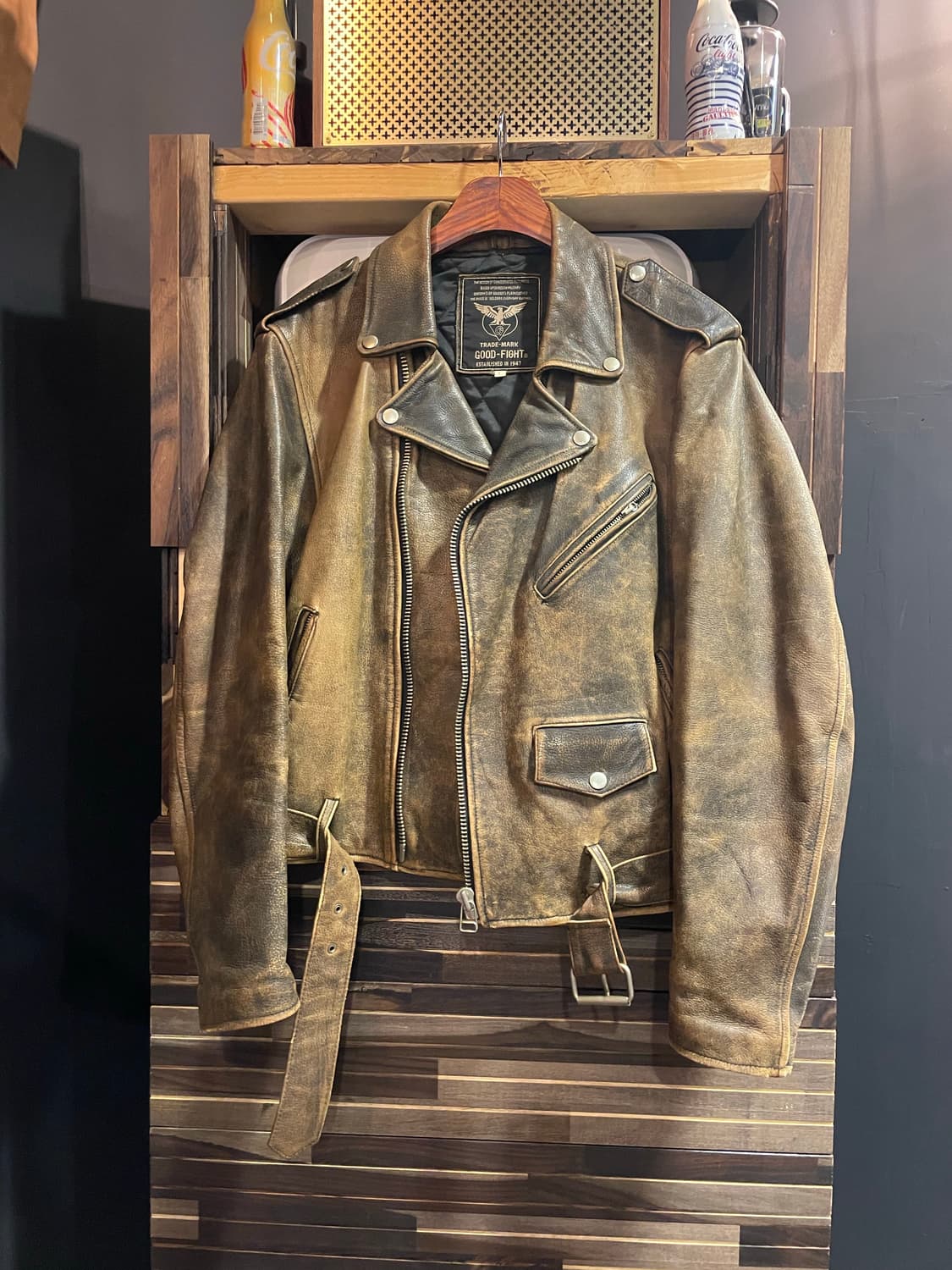 Goodfight leather jacket 상품이미지1