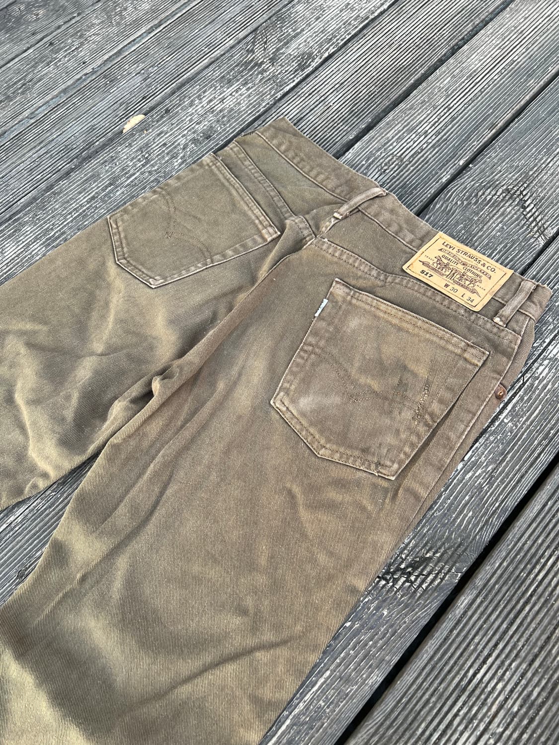 90s 일본판 리바이스 517 부츠컷 팬츠 상품이미지2