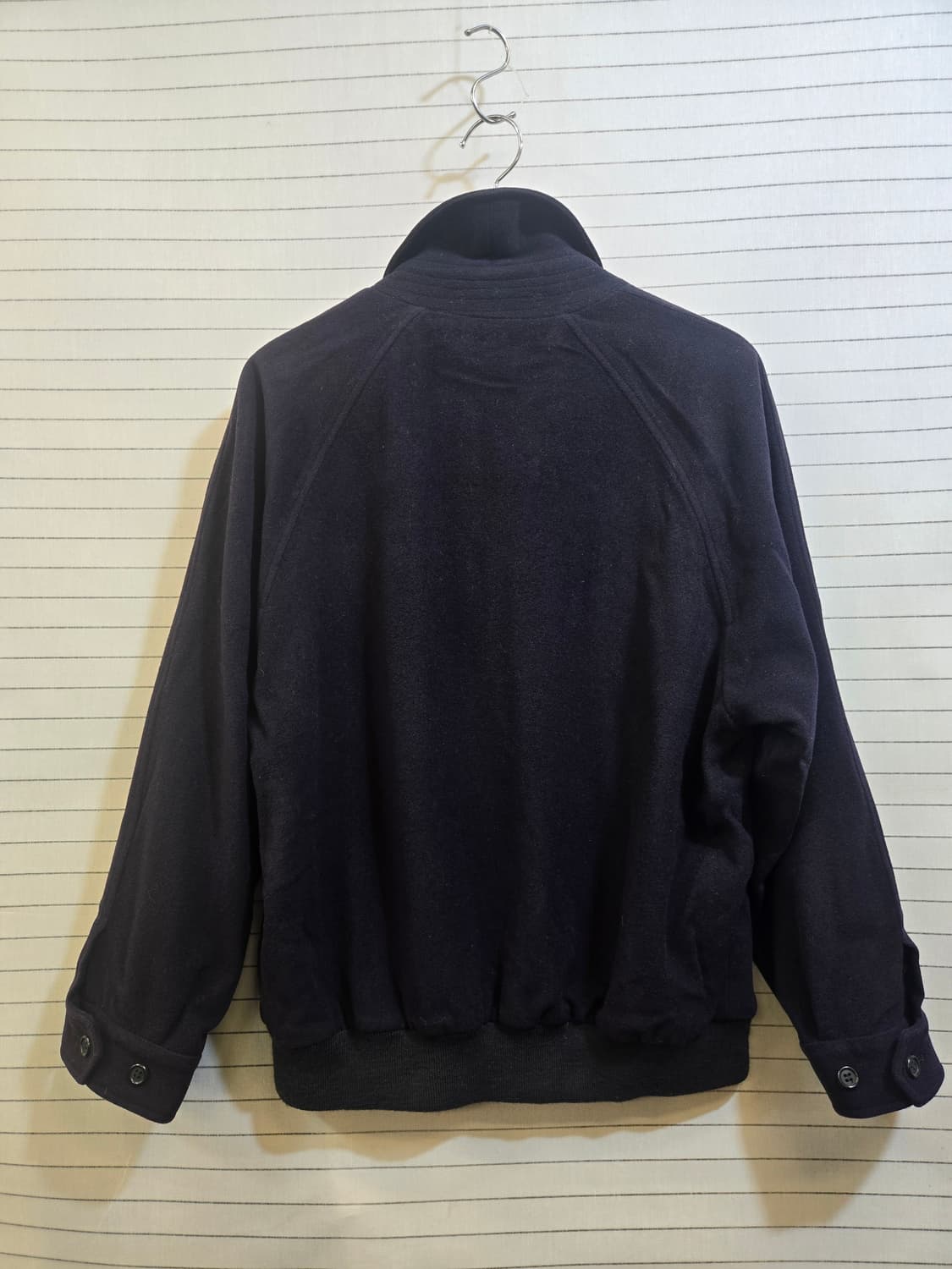버버리(정품)네이비 블루종 스타일 모직 자켓 상품이미지6