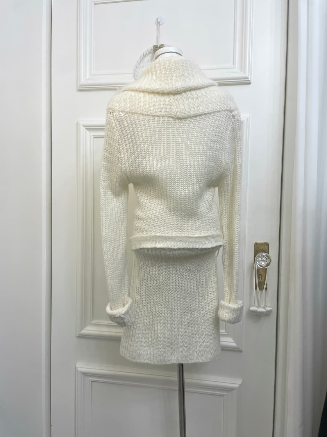 DURAS ivory double opc cardigan 상품이미지3