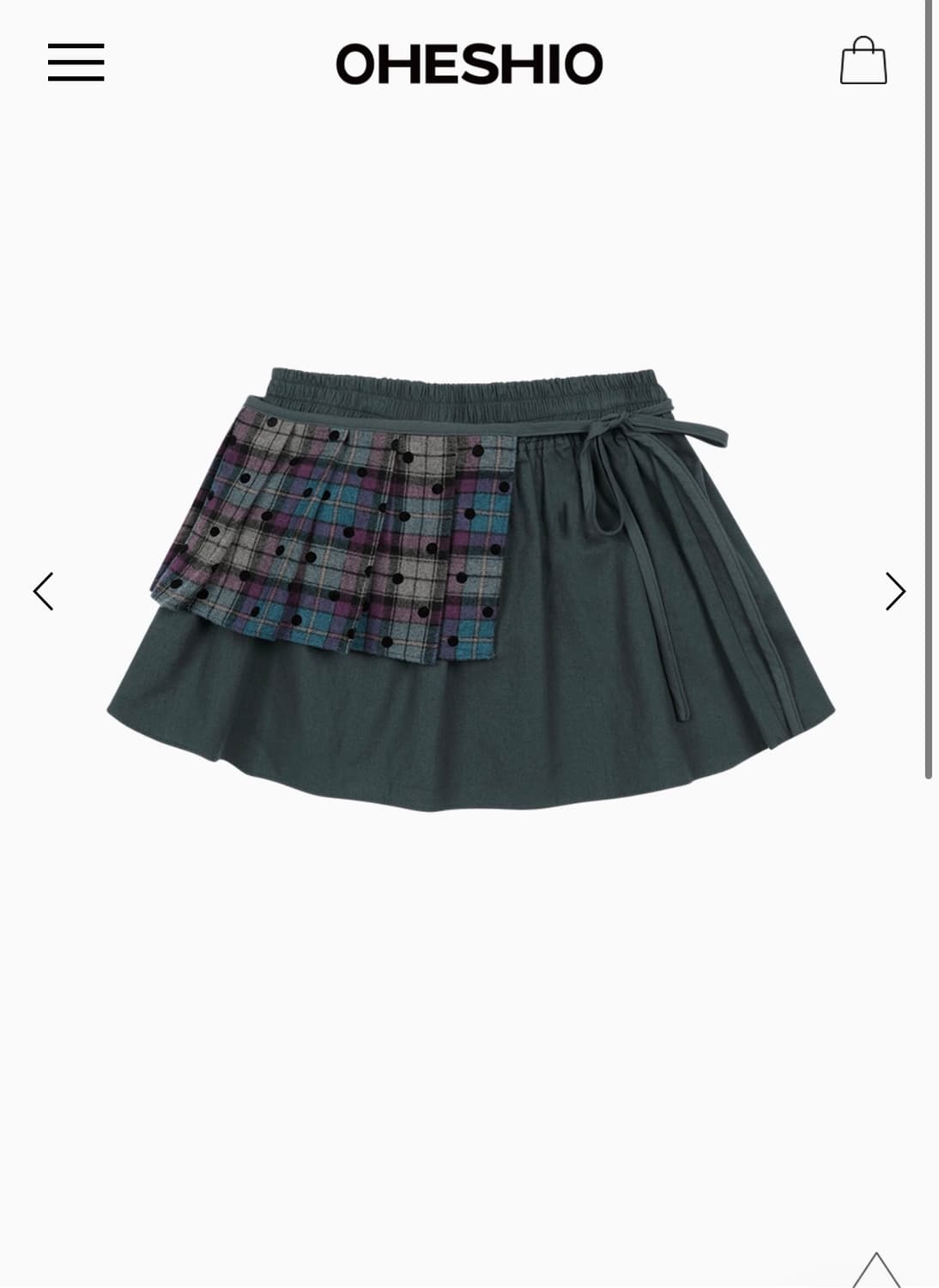 오헤시오 OHESHIO 투웨이 미니스커트 상품이미지1