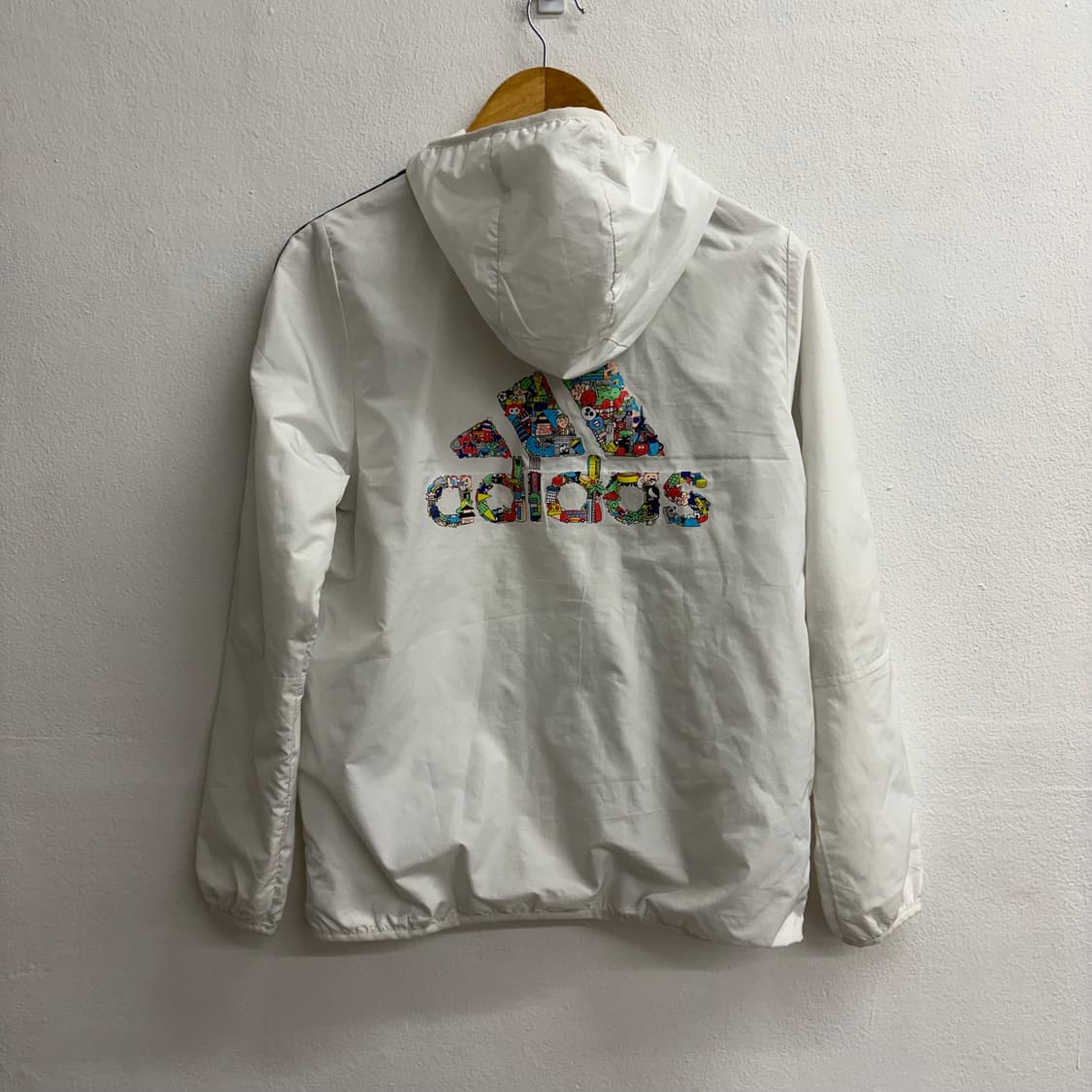 아디다스X클레오부스 화이트 윈드브레이커 자켓(160) 상품이미지2
