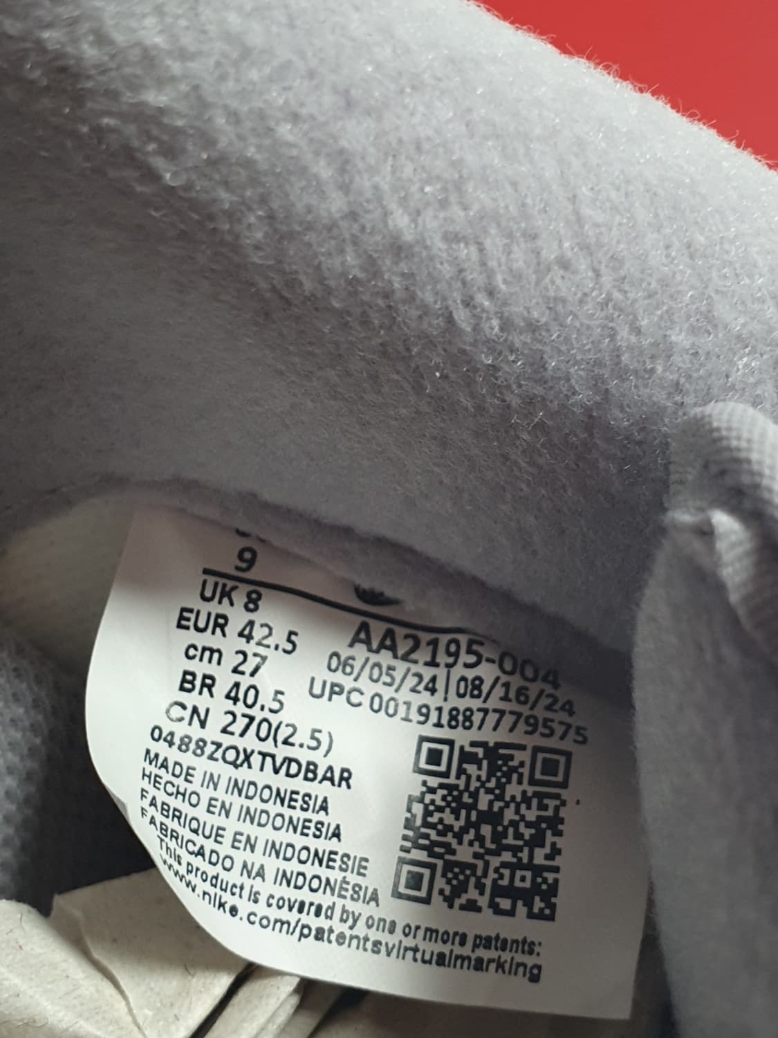 미사용 새상품 270mm 나이키 그랜드스탠드2 스웨이드 스니커즈 상품이미지7