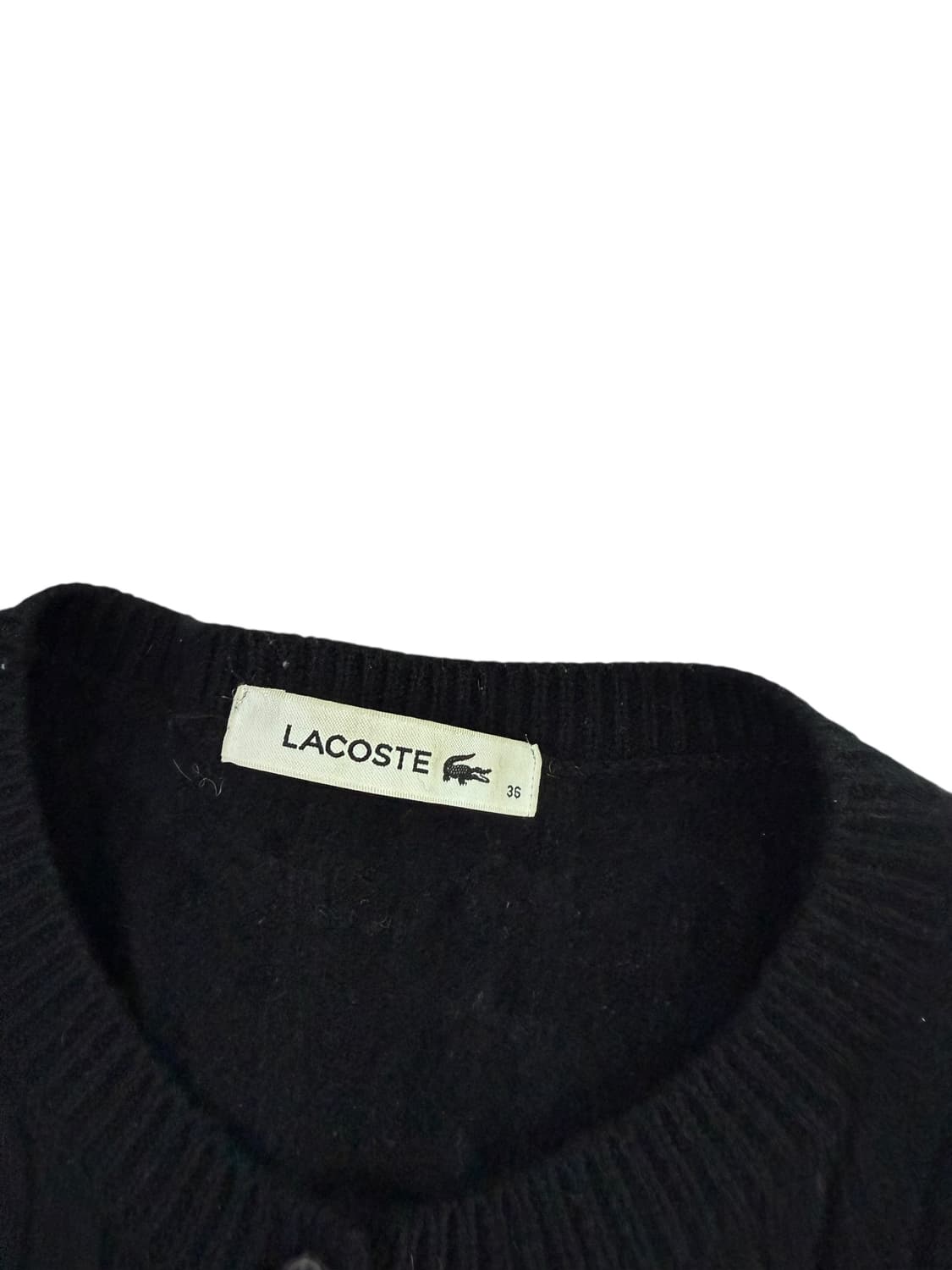 라코스테 블랙 딱붙 가디건 상품이미지6