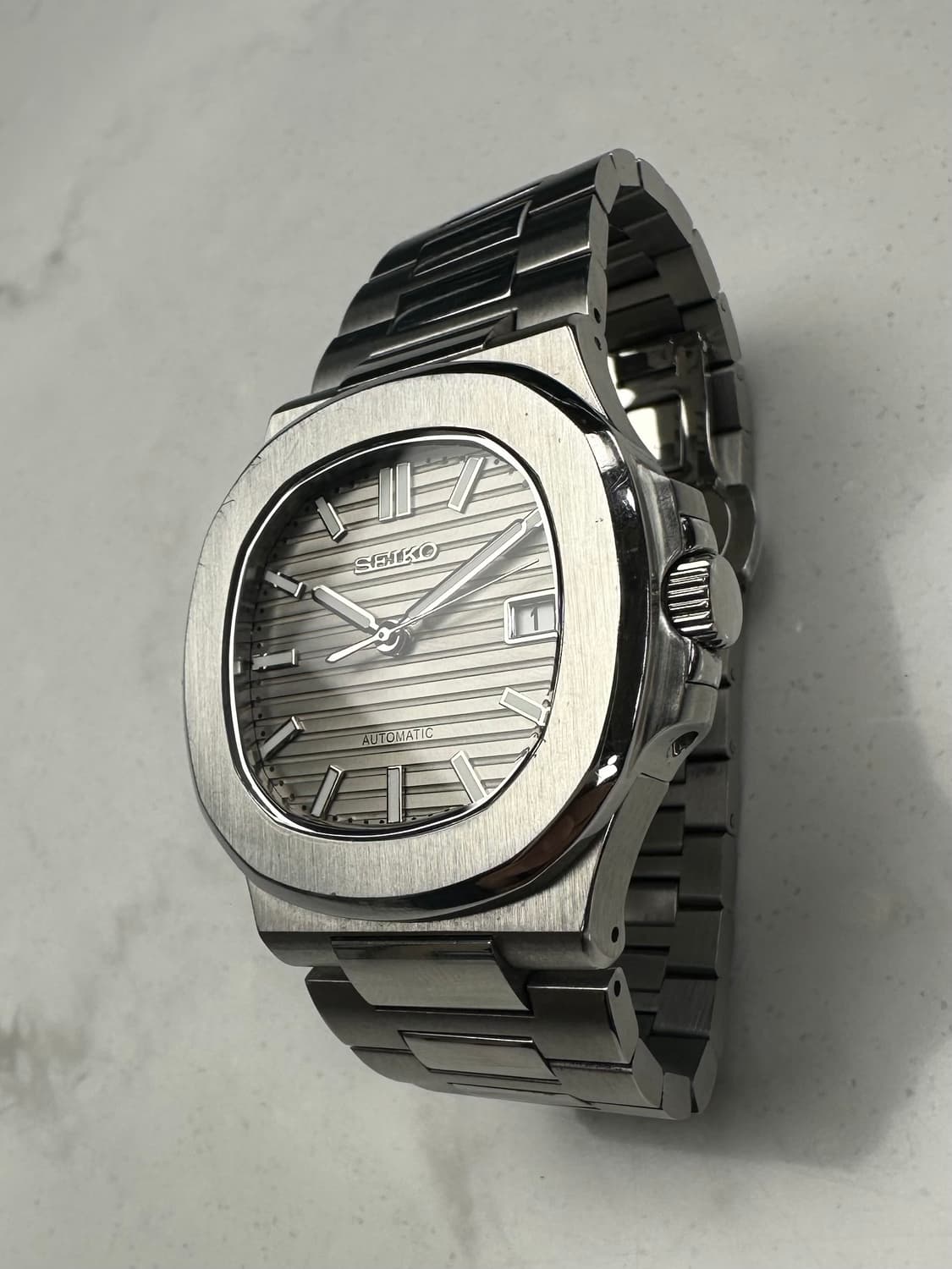 세이코 모드 노틸러스 그레이 오토매틱 시계 상품이미지4