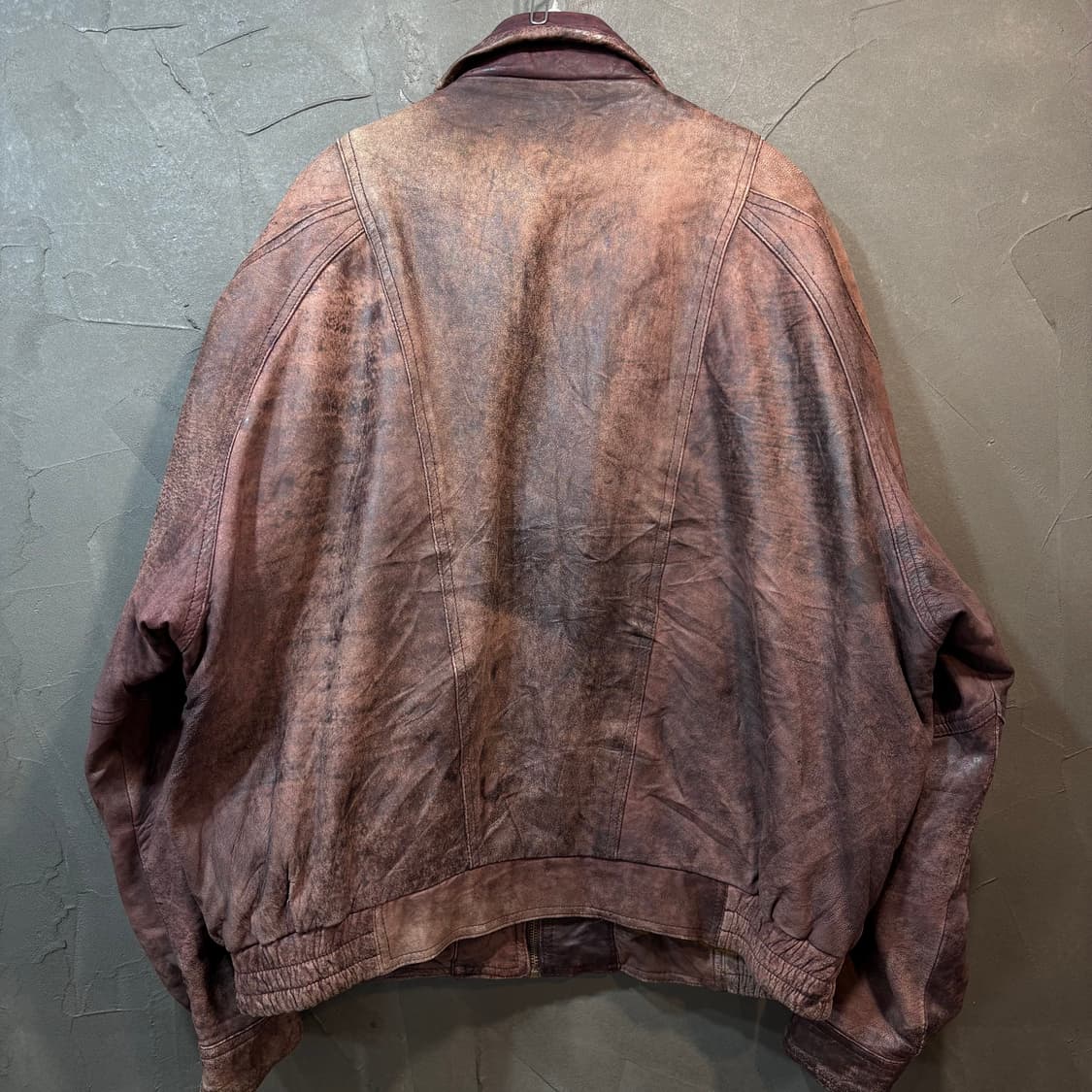 [54] VINTAGE 빈티지 가죽 블루종  상품이미지5