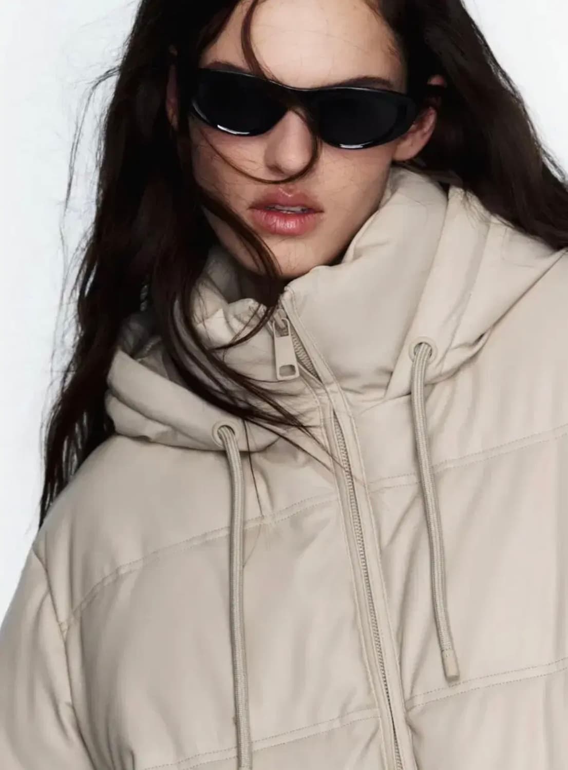 자라 페이크 레더 패딩 3046/202 상품이미지1