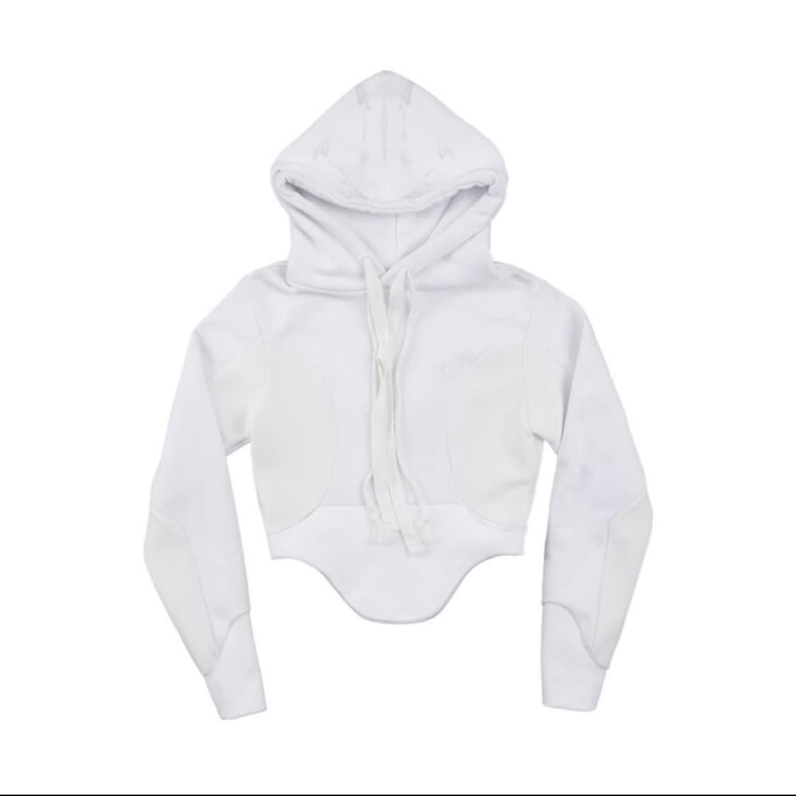 오호스 커브드 후드 화이트 1 상품이미지1