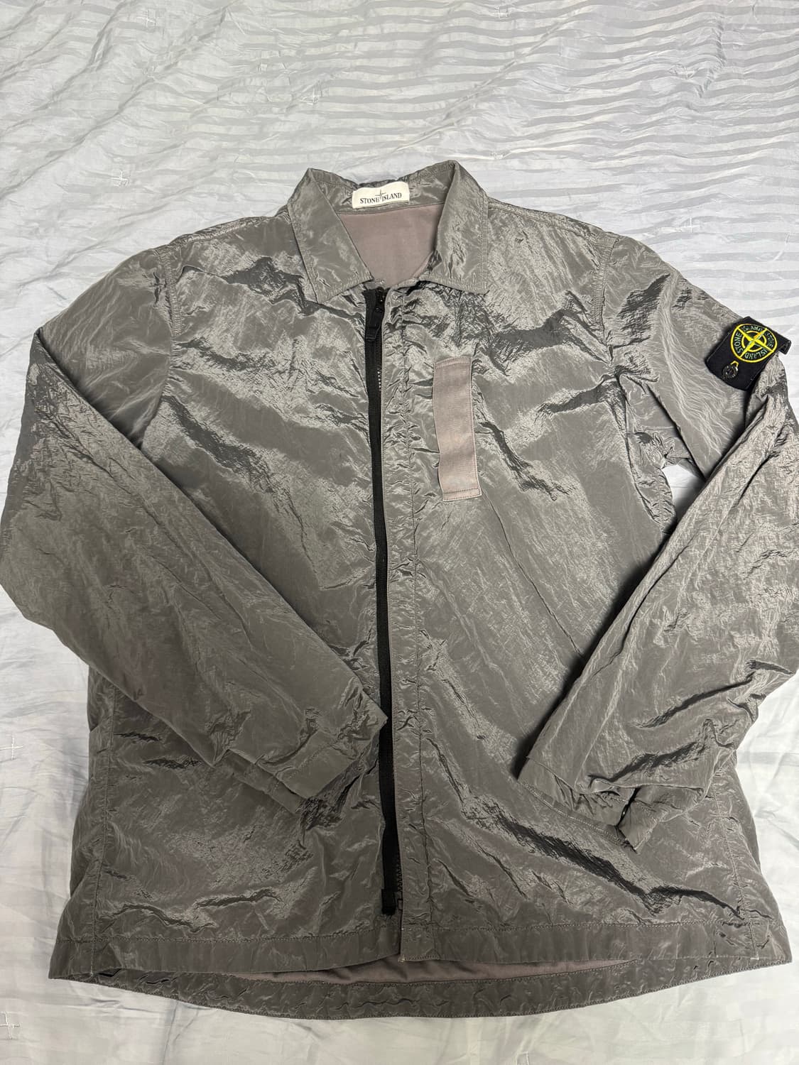 [XL] 17fw 스톤아일랜드 나일론메탈셔츠 그레이 상품이미지2