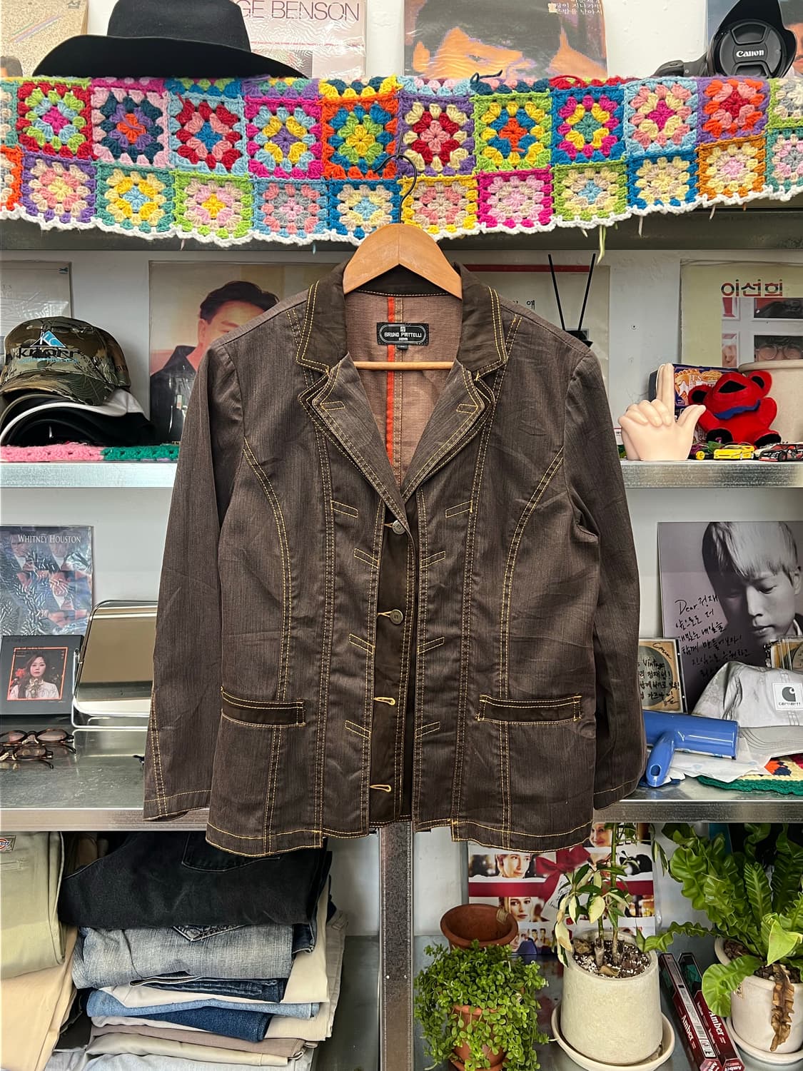 Y2K 브라운 코듀로이 자켓 상품이미지1