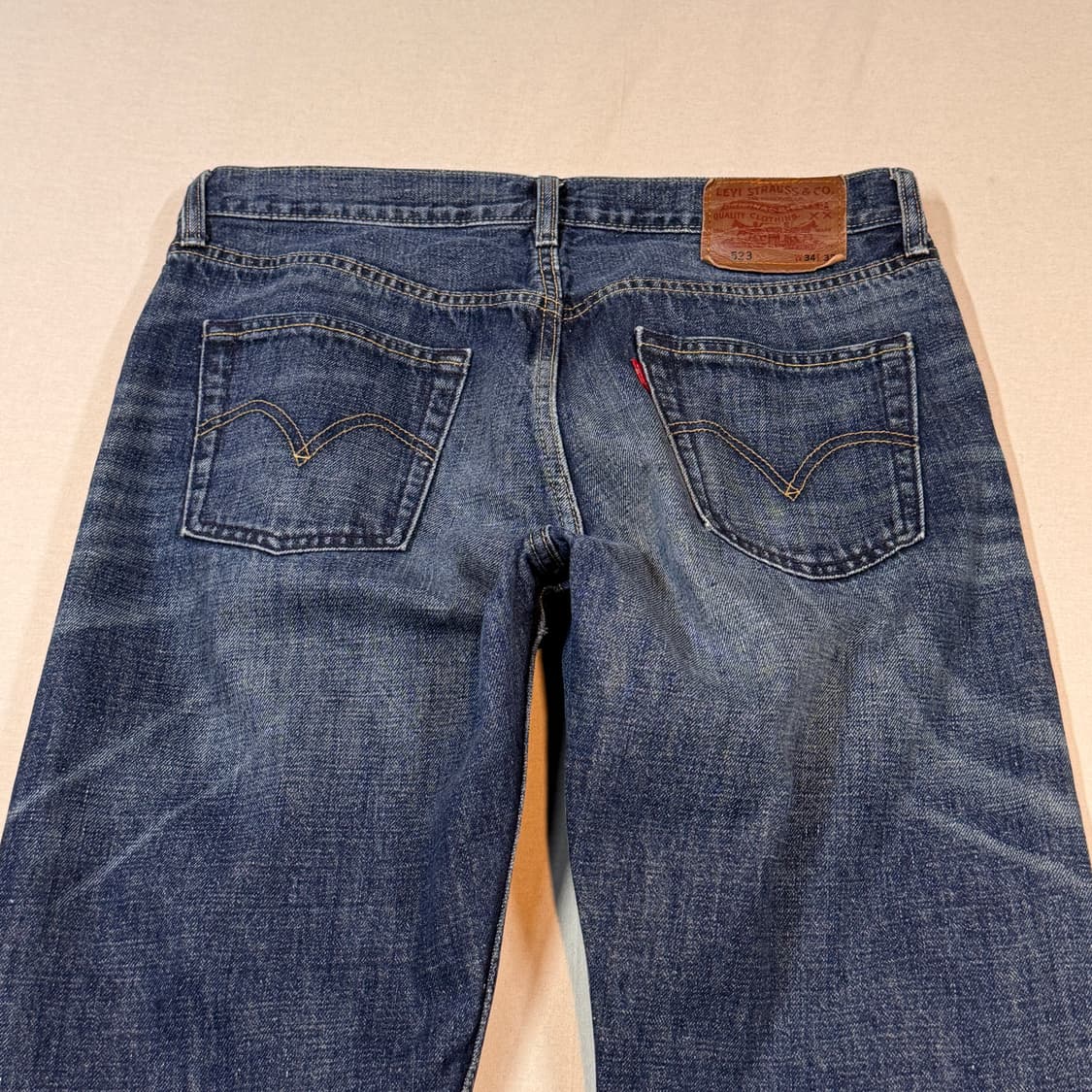 34inch) 리바이스 523 진청 스트레이트 핏 데님 청바지 상품이미지2