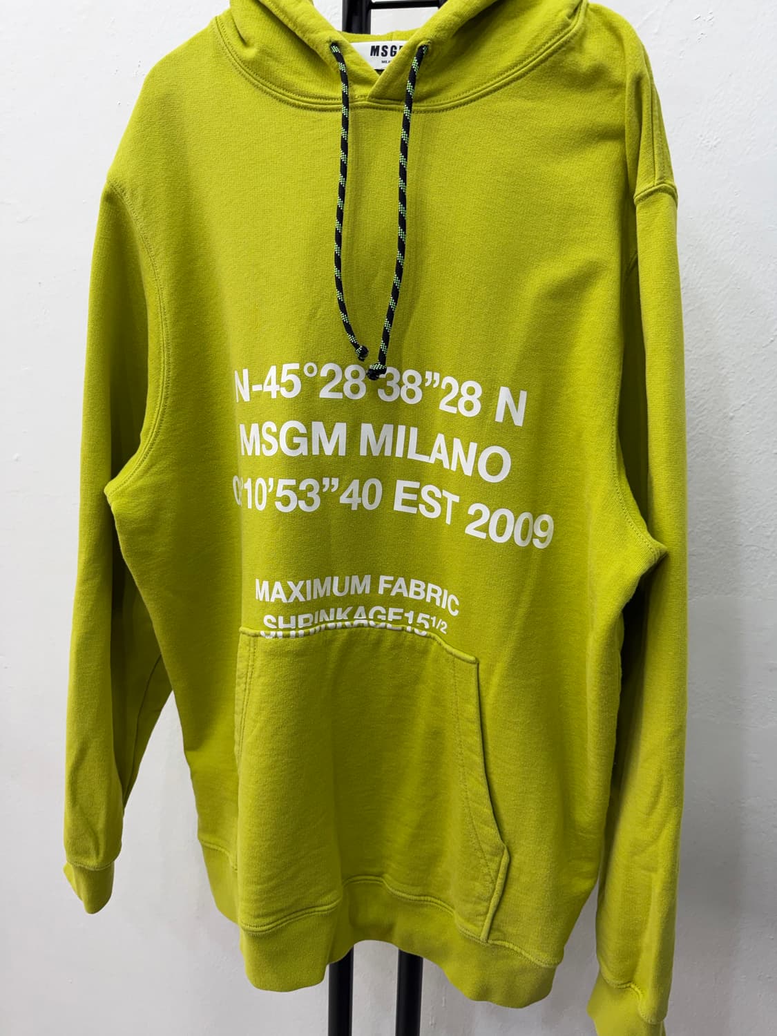 정품) MSGM 오버사이즈 후드티 XS 상품이미지3