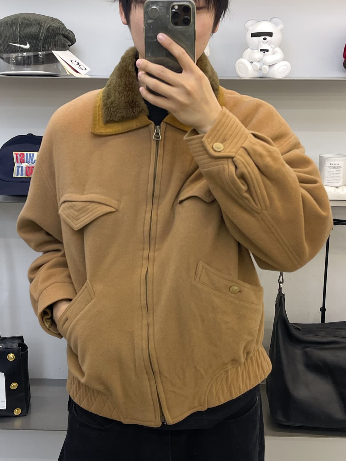 Cristiano Di Thiene 90s 이탈리아 쉐르파 카라 자켓 상품이미지1