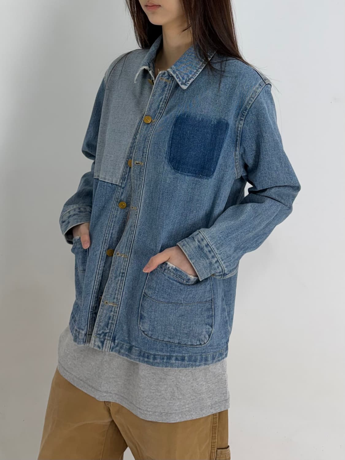 빈티지 데님 자켓 상품이미지1