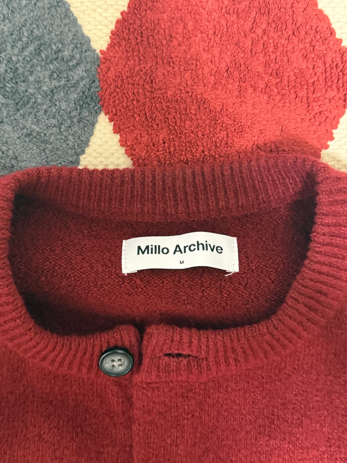 밀로아카이브 크롭 무브 가디건 [레드] 상품이미지4