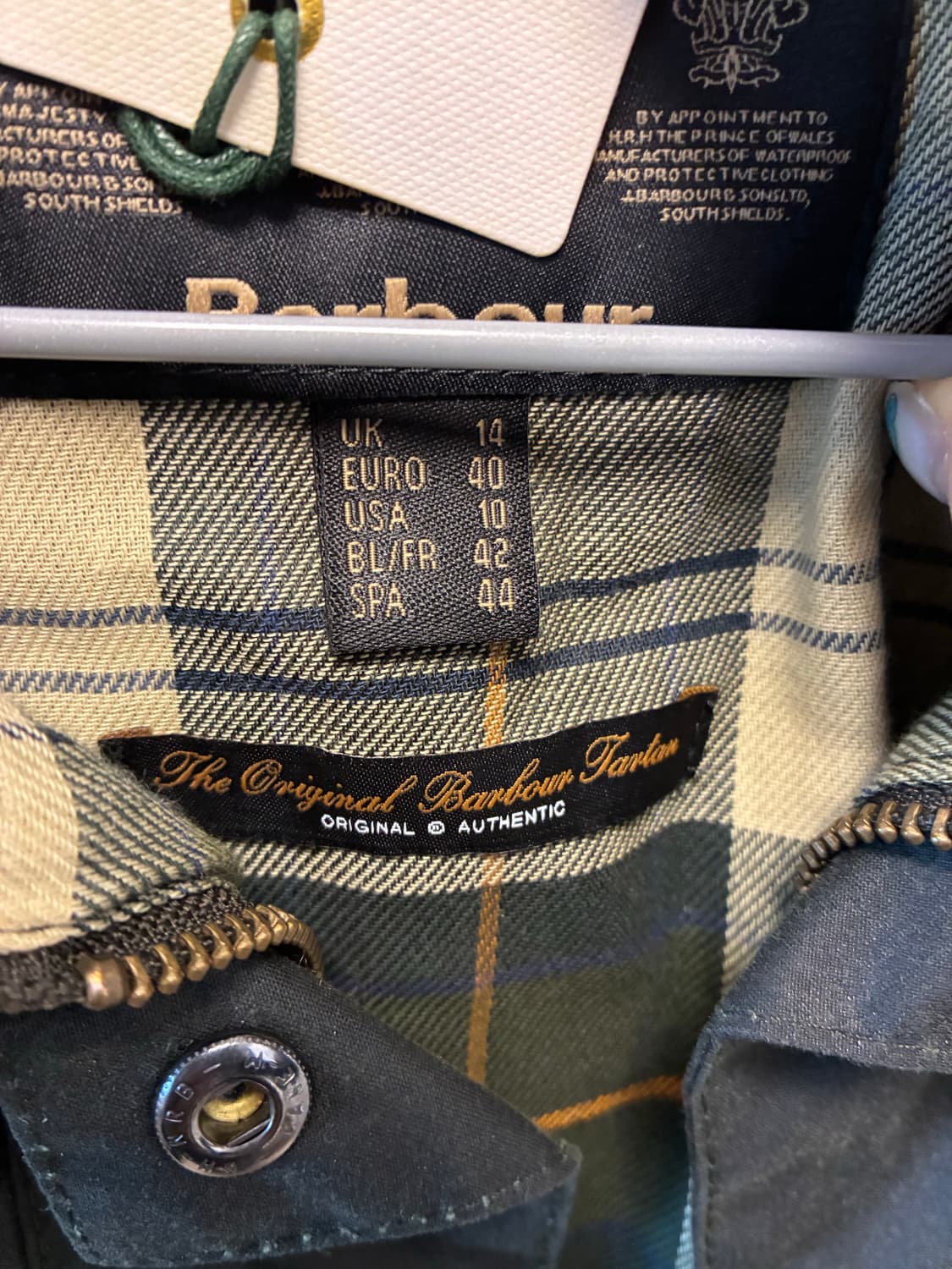 바버 barbour 비드넬 40 새상품 상품이미지2