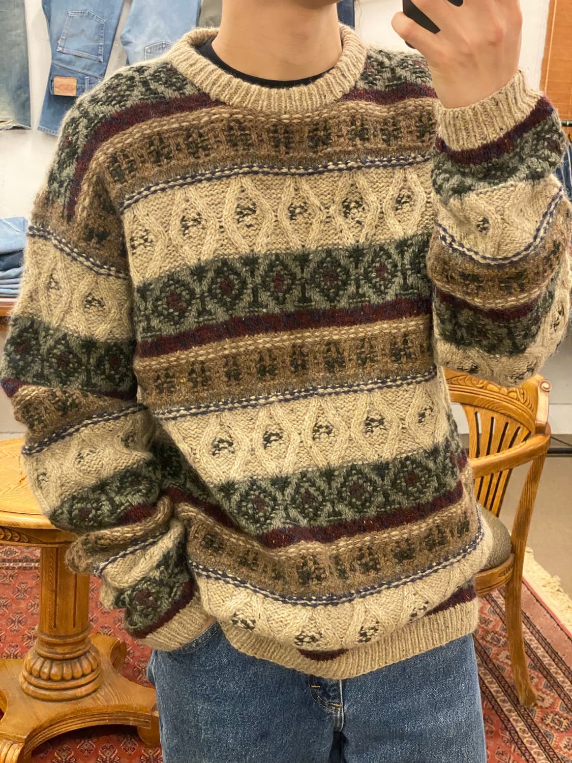 엘엘빈 헤비울 니트 스웨터 상품이미지7