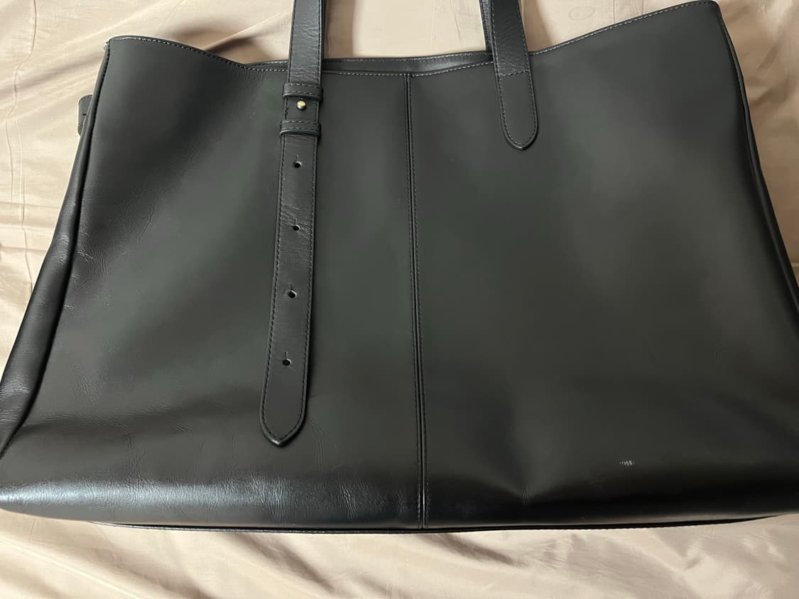 셔터 MONTANA LEATHER TOTE BAG (BLACK) 상품이미지6