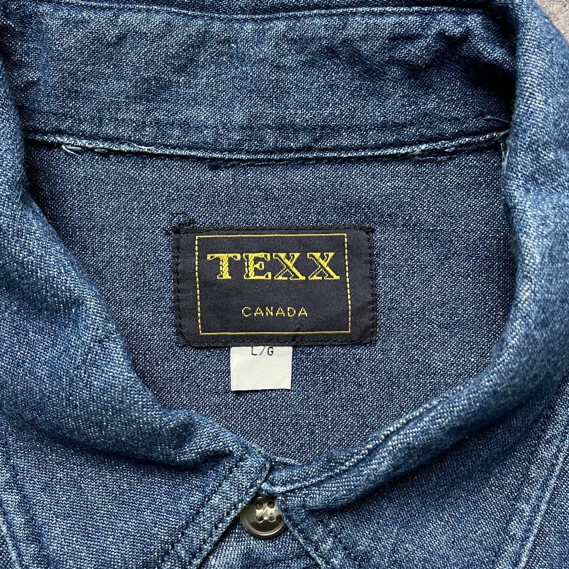 TEXX CANADA 빈티지 다운버튼 데님 셔츠 A00761 상품이미지10