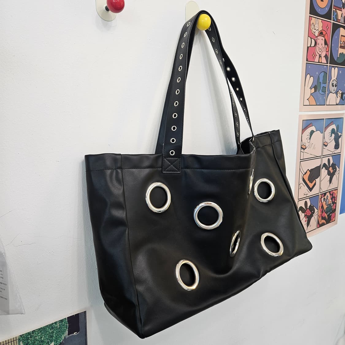 펀칭 숄더백 빅백 상품이미지3