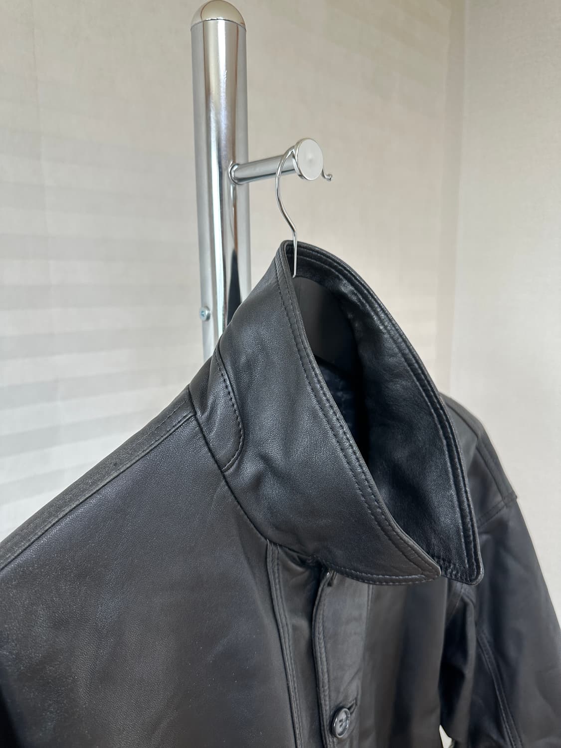 Lambskin Leather Car Coat 상품이미지3