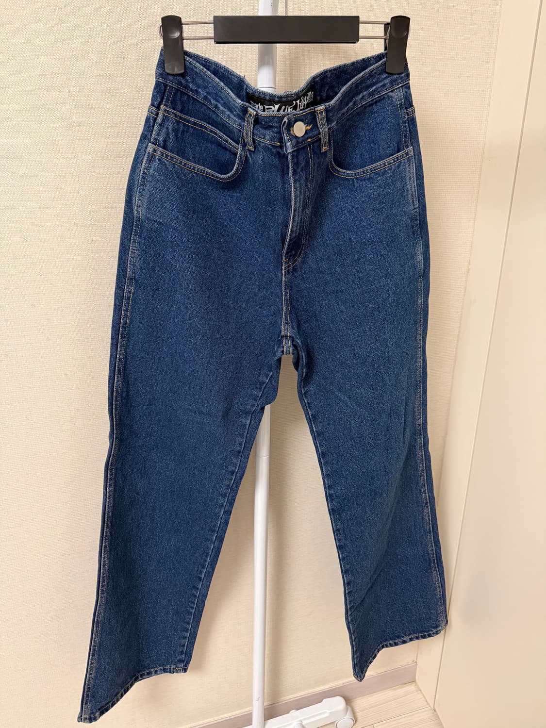 스웨이드 중청 데님 바지 S 상품이미지1