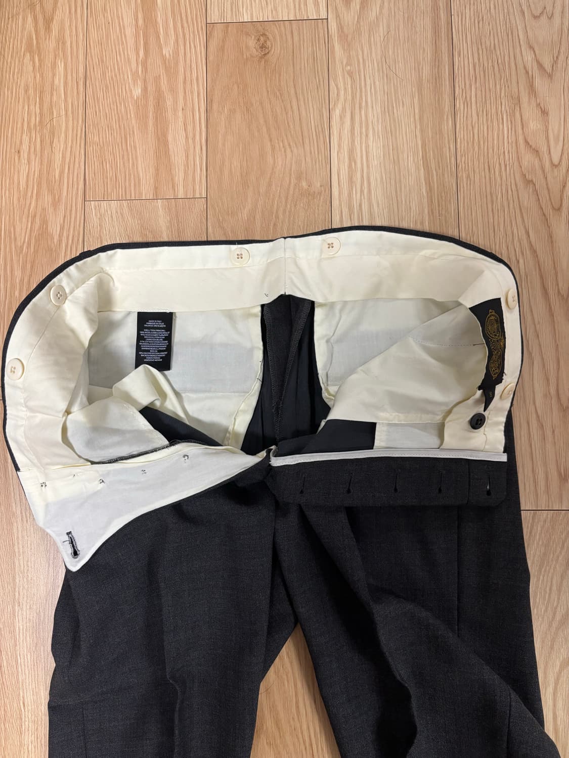 [38S/30] RRL 3피스 울수트 팬츠 차콜 상품이미지5