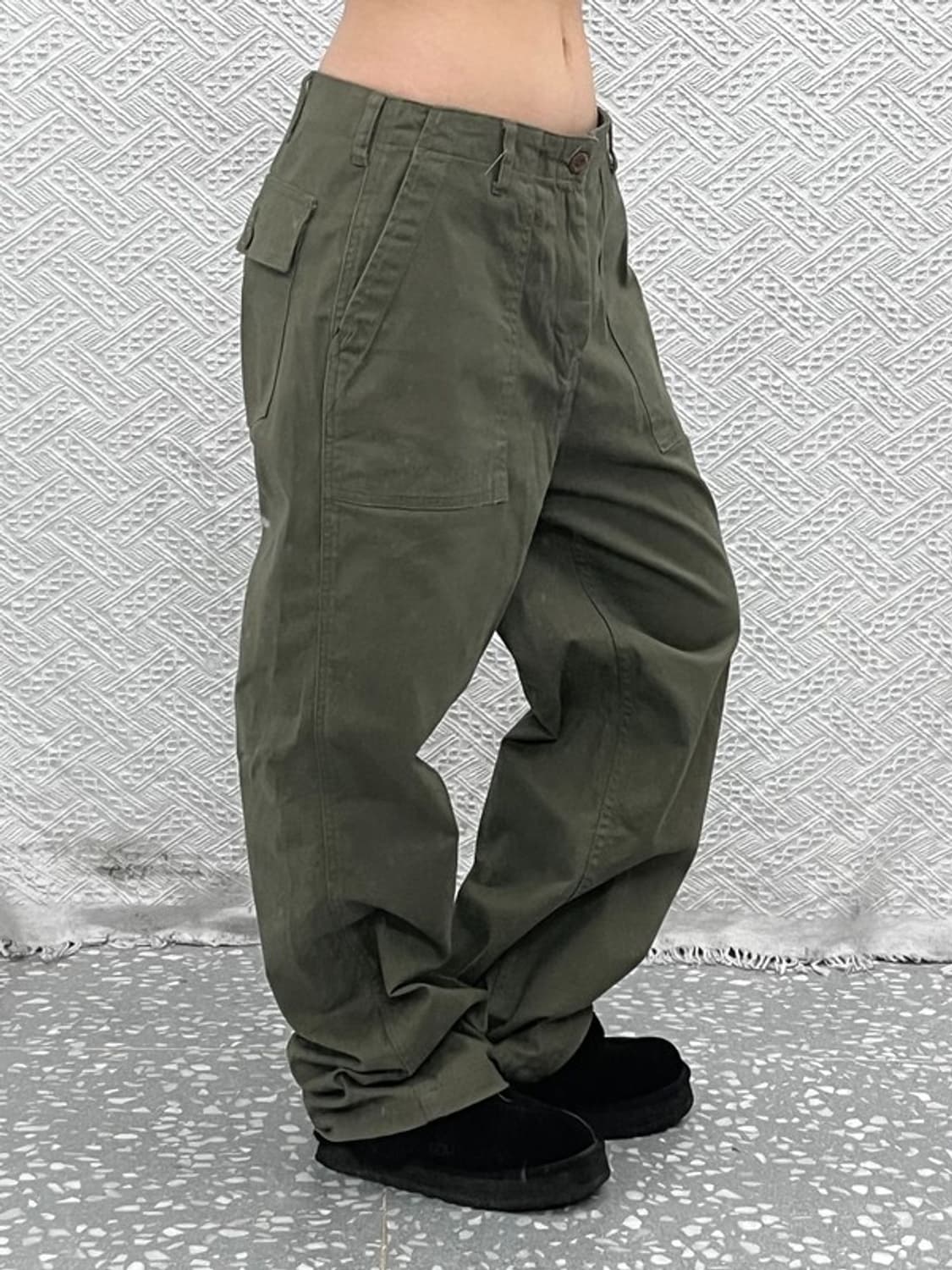 리 LEE 밀리터리 캐주얼 말차카키 퍼티그 코튼팬츠 34인치 C11087 상품이미지2