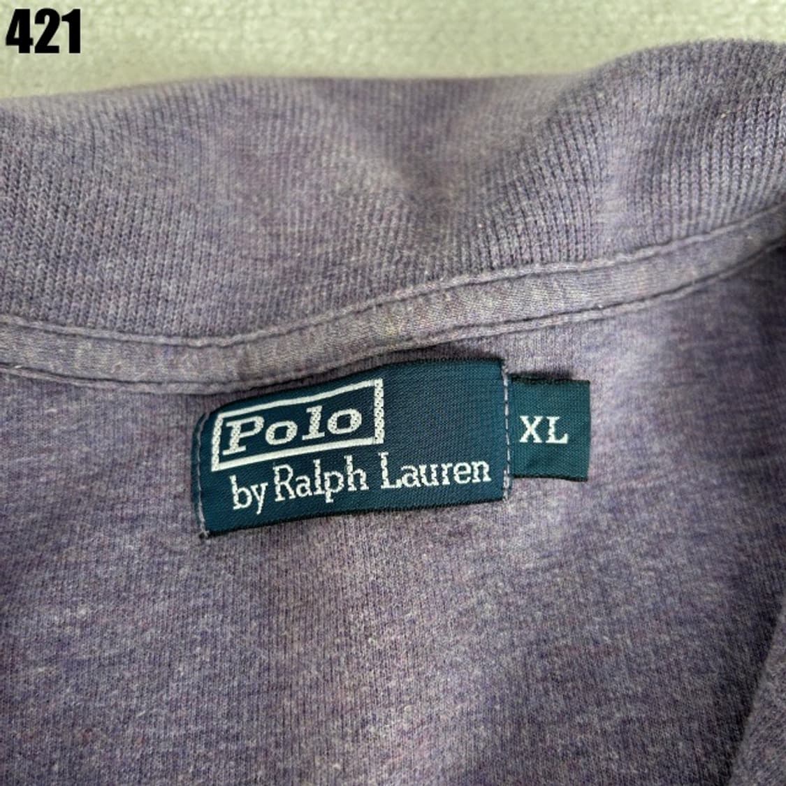 폴로 퍼플 하프집업 맨투맨  상품이미지2