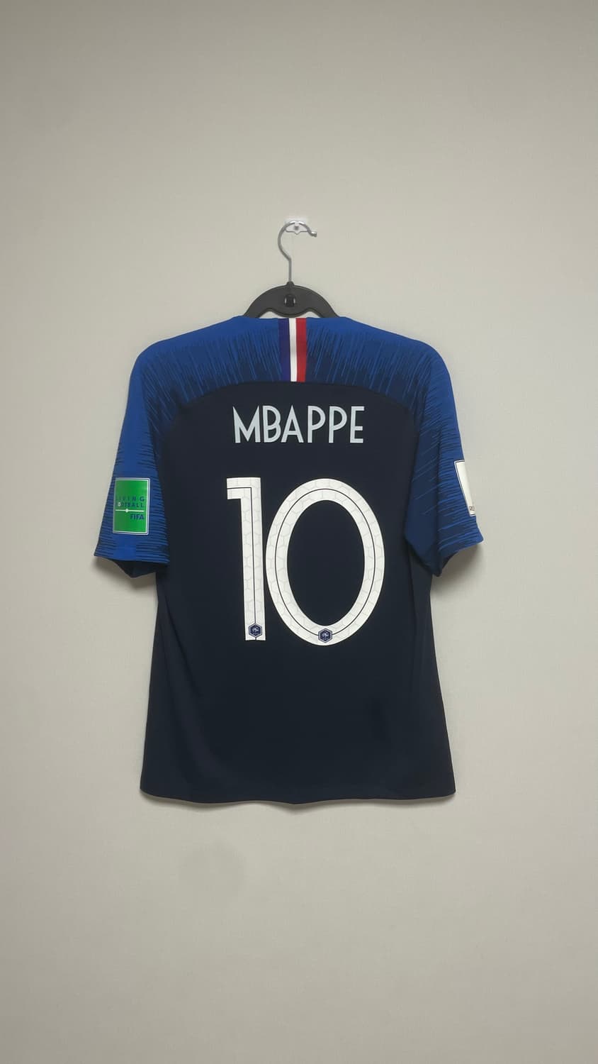 [어센틱] 나이키 18-20 프랑스 국대 홈 킬리안 음바페 유니폼 판매 상품이미지2