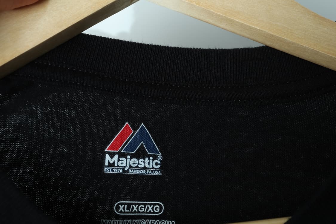 (XL-3XL) 마제스틱 반팔 티셔츠 USA 블랙 빅사이즈-H30057 상품이미지7