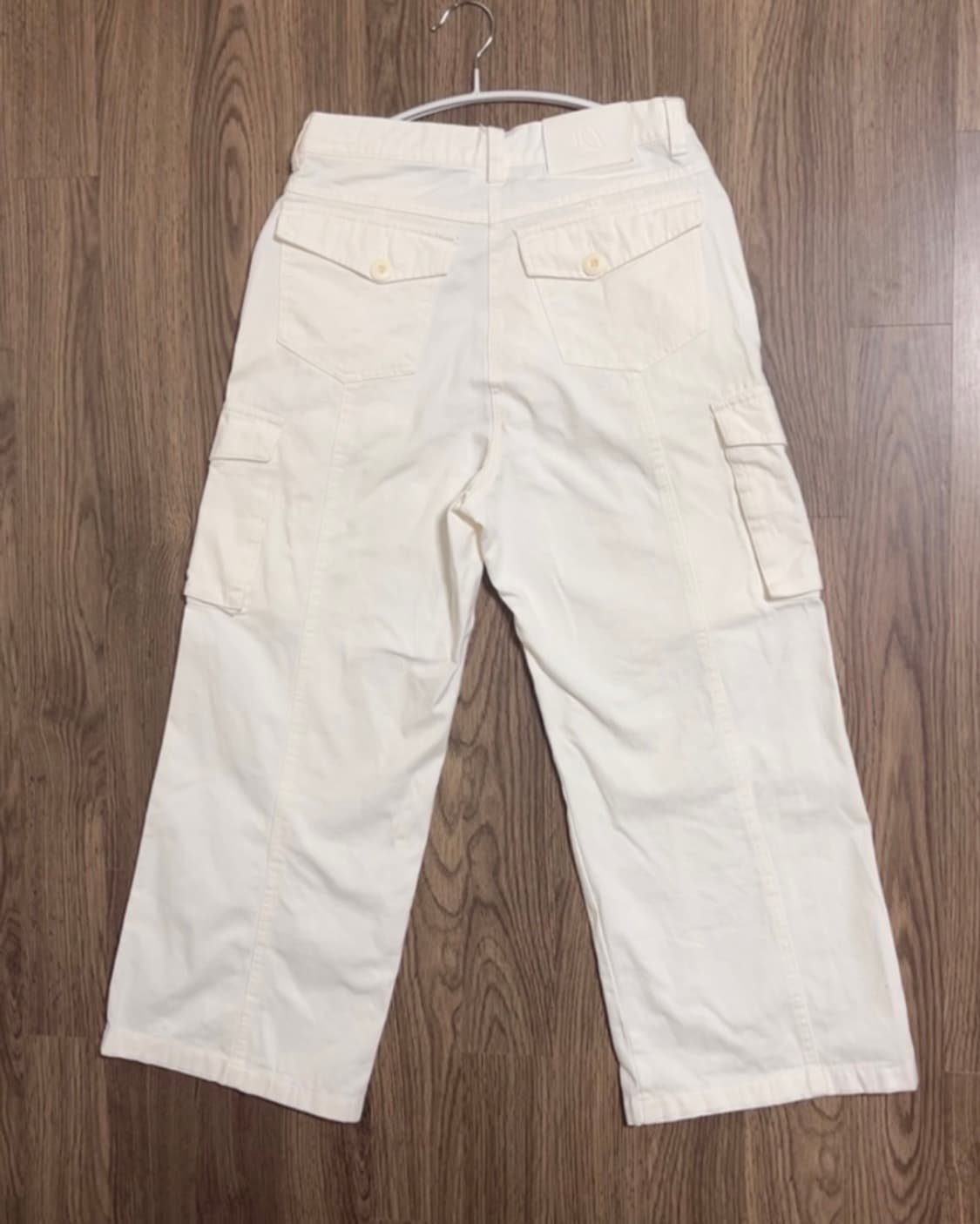 프렌다 화이트 와이드 팬츠 상품이미지2