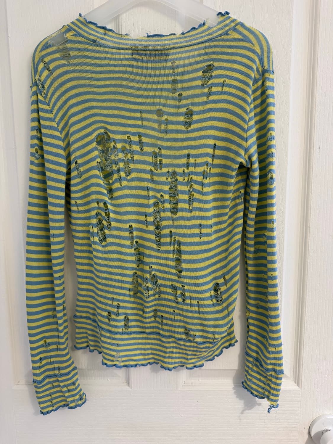 tricot comme des garcons distressed Top 상품이미지2
