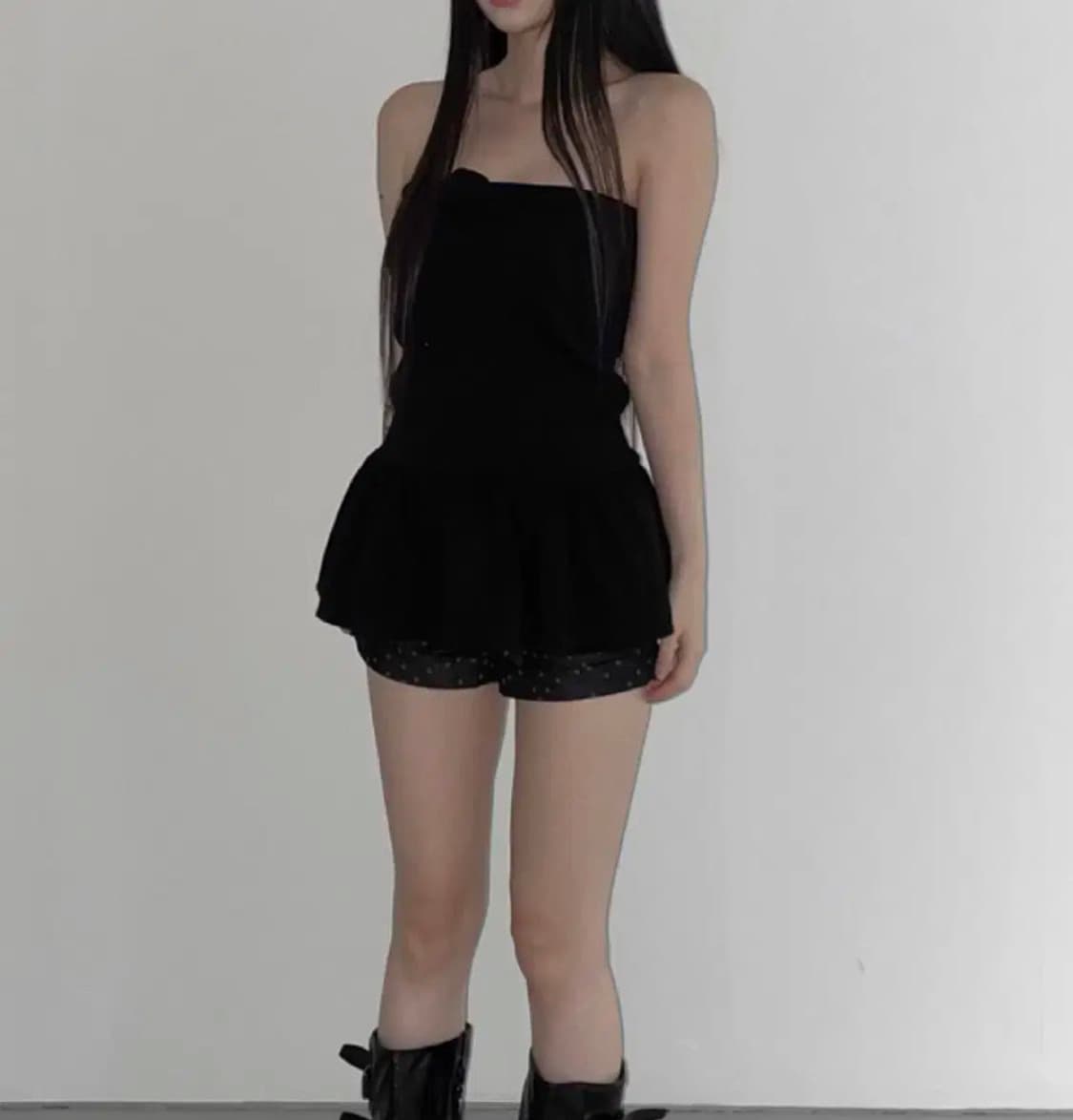 지퍼 로즈 탑 레체샵502밀크빈티지츄베메클오네갸루히메갸루로걀그런지 상품이미지2