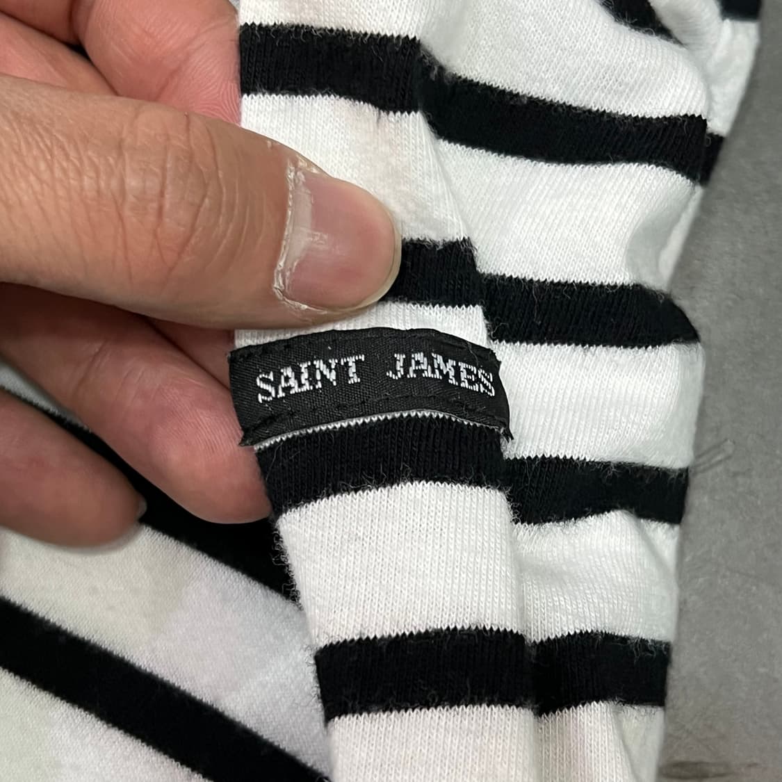  세인트 제임스 스트라이프 U넥 티셔츠 y16159 상품이미지4