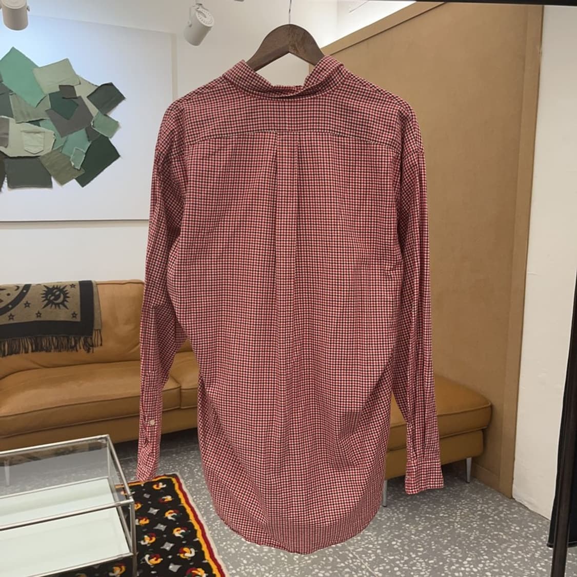 폴로 랄프로렌 빈티지 레트로 오버핏 체크 셔츠 M C06764 상품이미지4