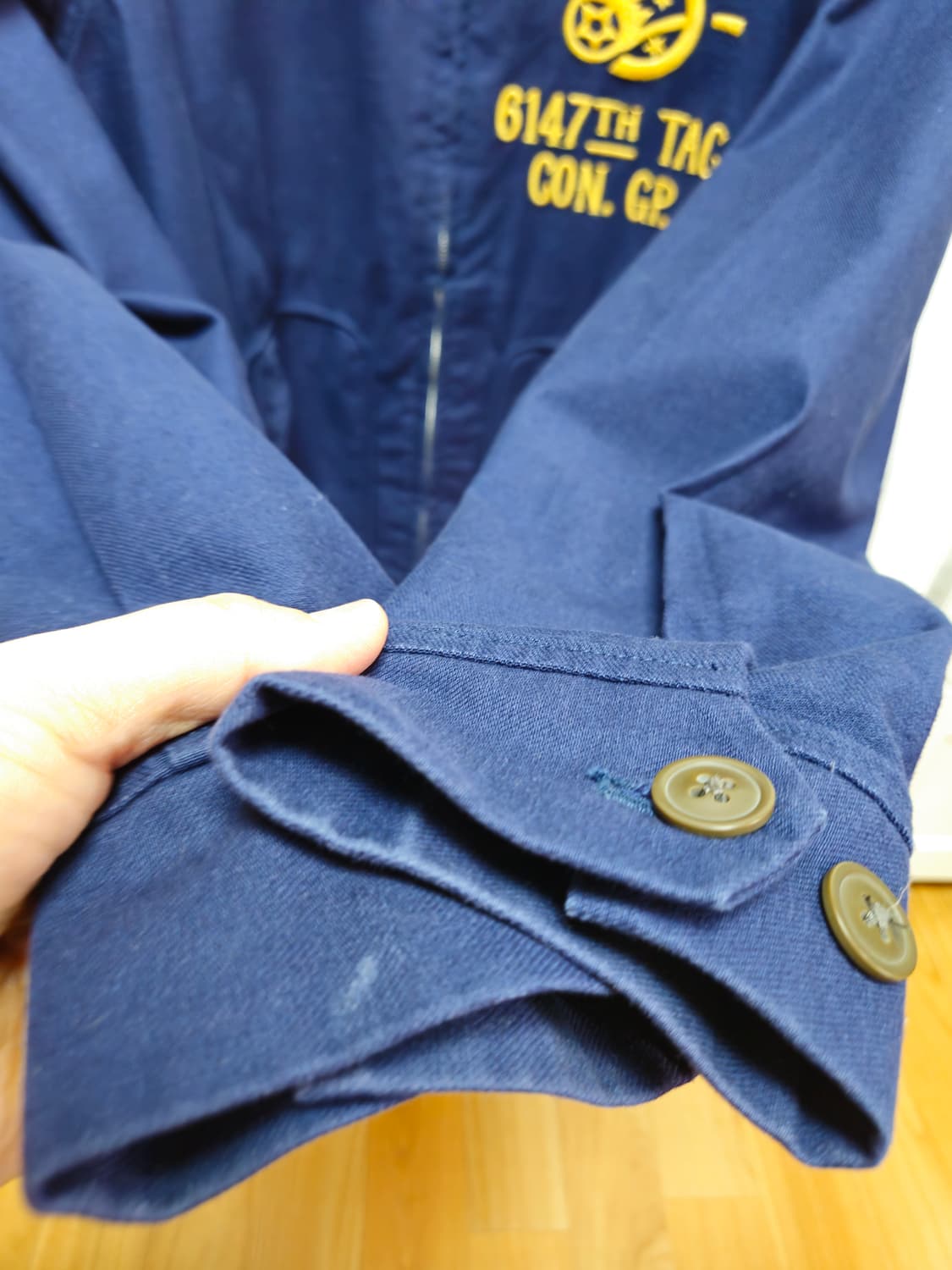 브론슨 논스탁 한국전쟁 6147 전술항공통제단 모스키토 클럽 자켓 XL 상품이미지5