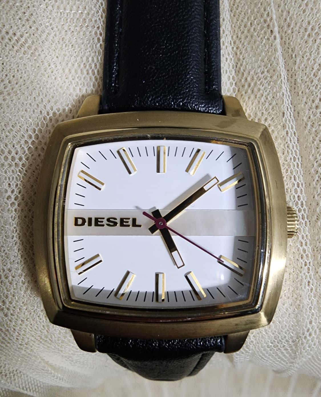 디젤 골드 프레임 손목시계 공용 상품이미지6