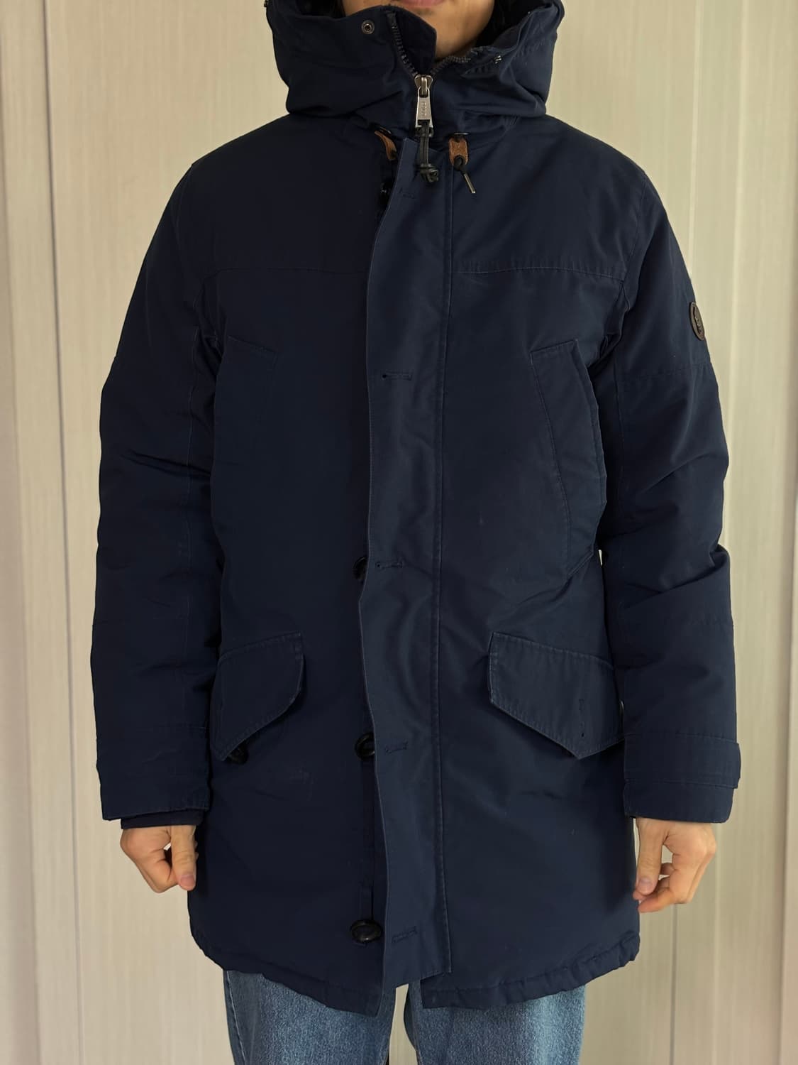 폴로 파카M 네이비색상 (착샷 유) 상품이미지9