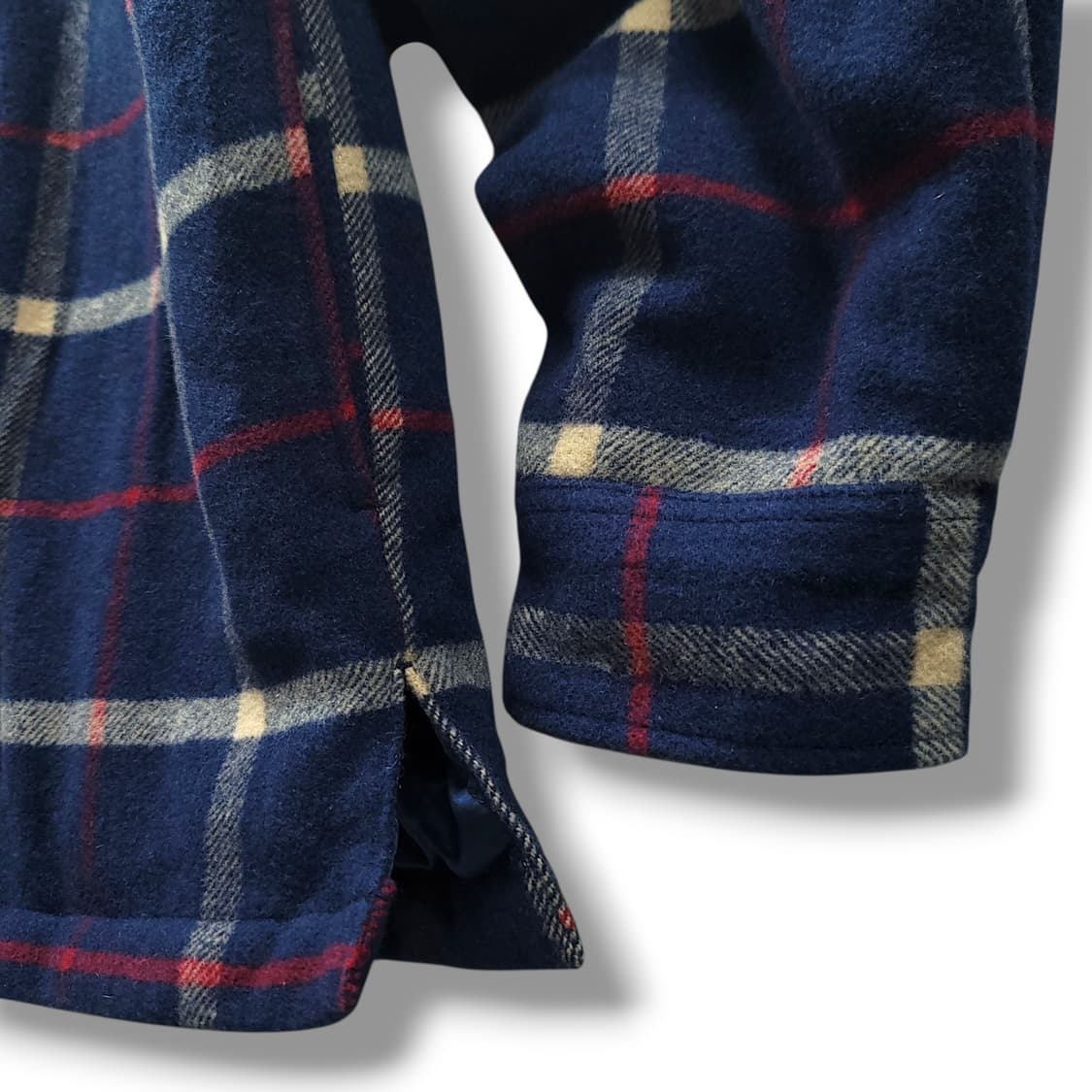 [105/XL] 리바이스 네이비 체크 모직 플란넬 셔츠 자켓 상품이미지6