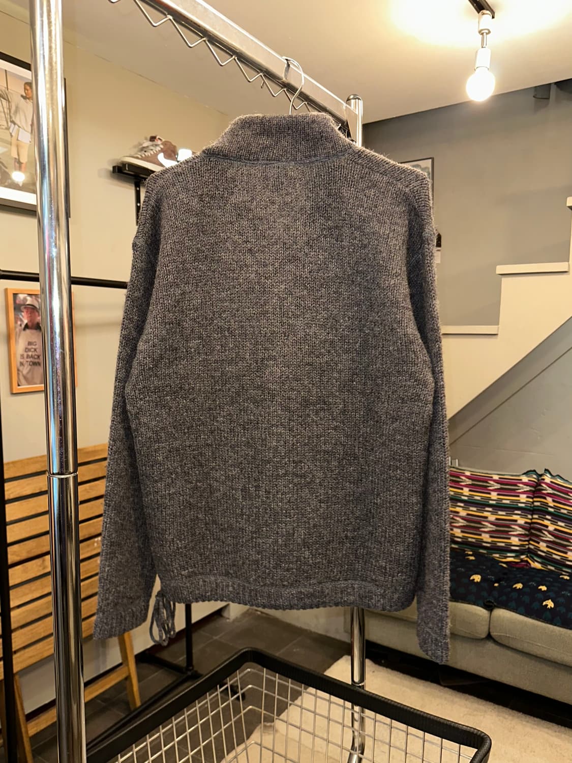 80’s LL Bean material knit half zip-up 상품이미지10