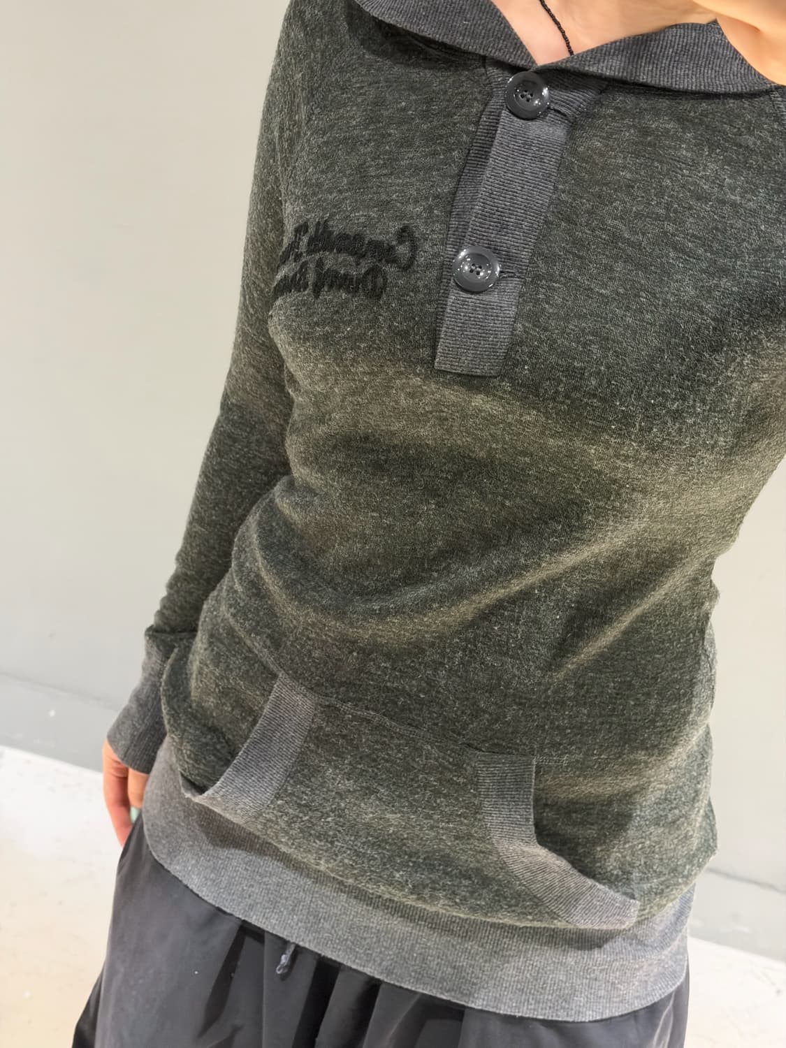 button-up pocket detail hood sleeve 상품이미지3