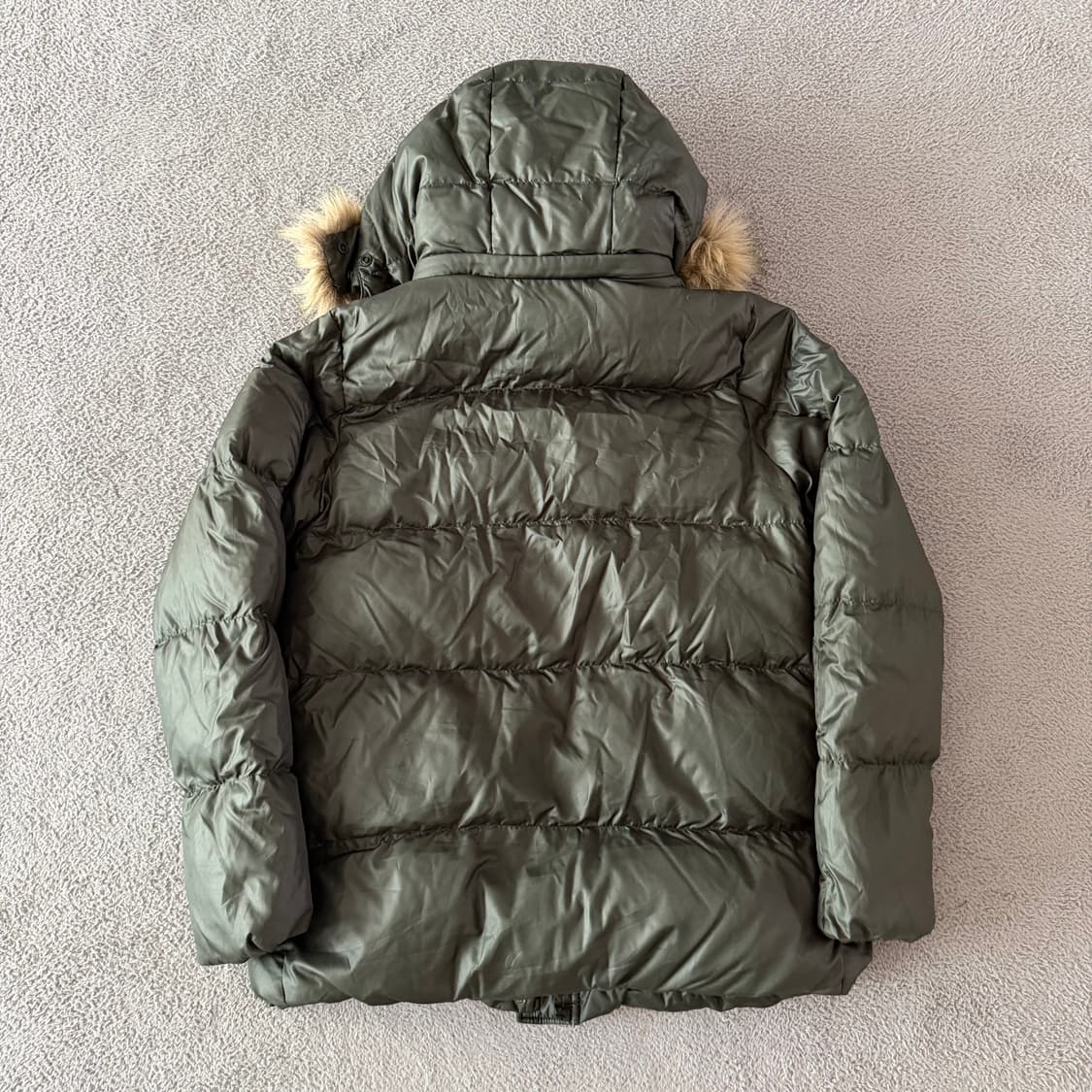 Vintage khaki fur jacket 상품이미지4