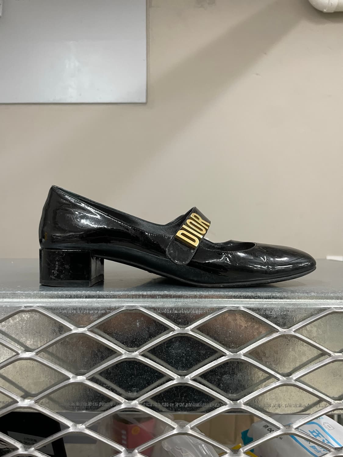 디올 블랙 메리제인 펌프스 38.5 상품이미지4