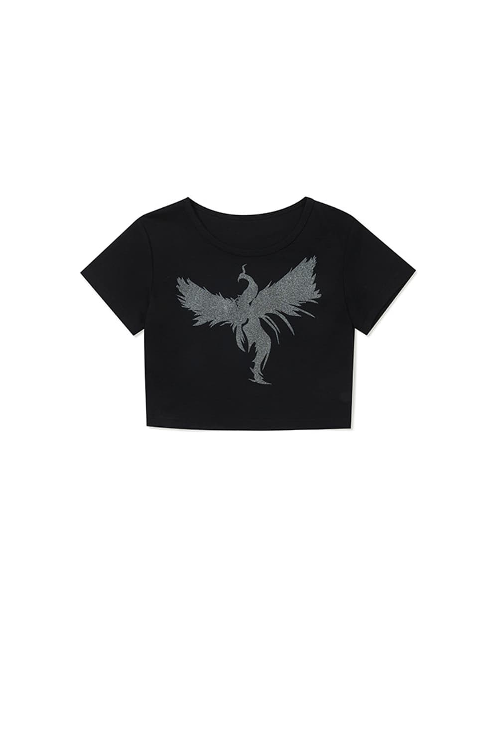 PHOENIX CROP T-SHIRT BLACK 상품이미지1