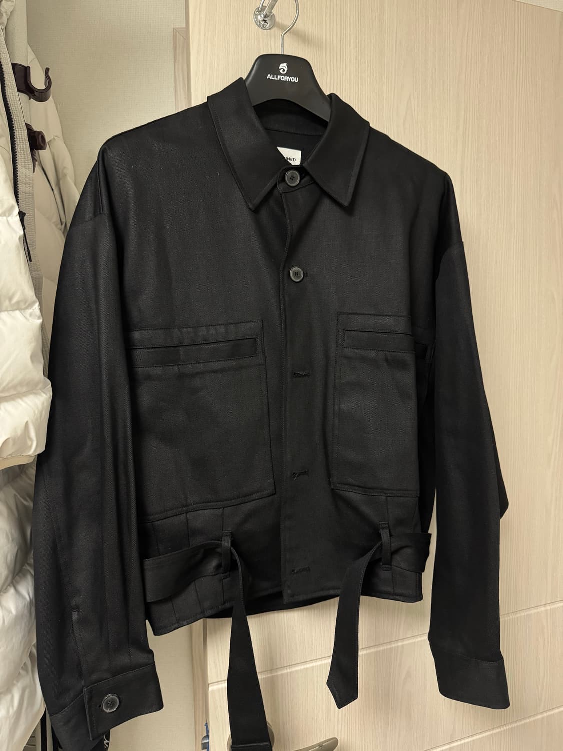 (M)메종미네드 블랙 코팅 데님 트러커  상품이미지2