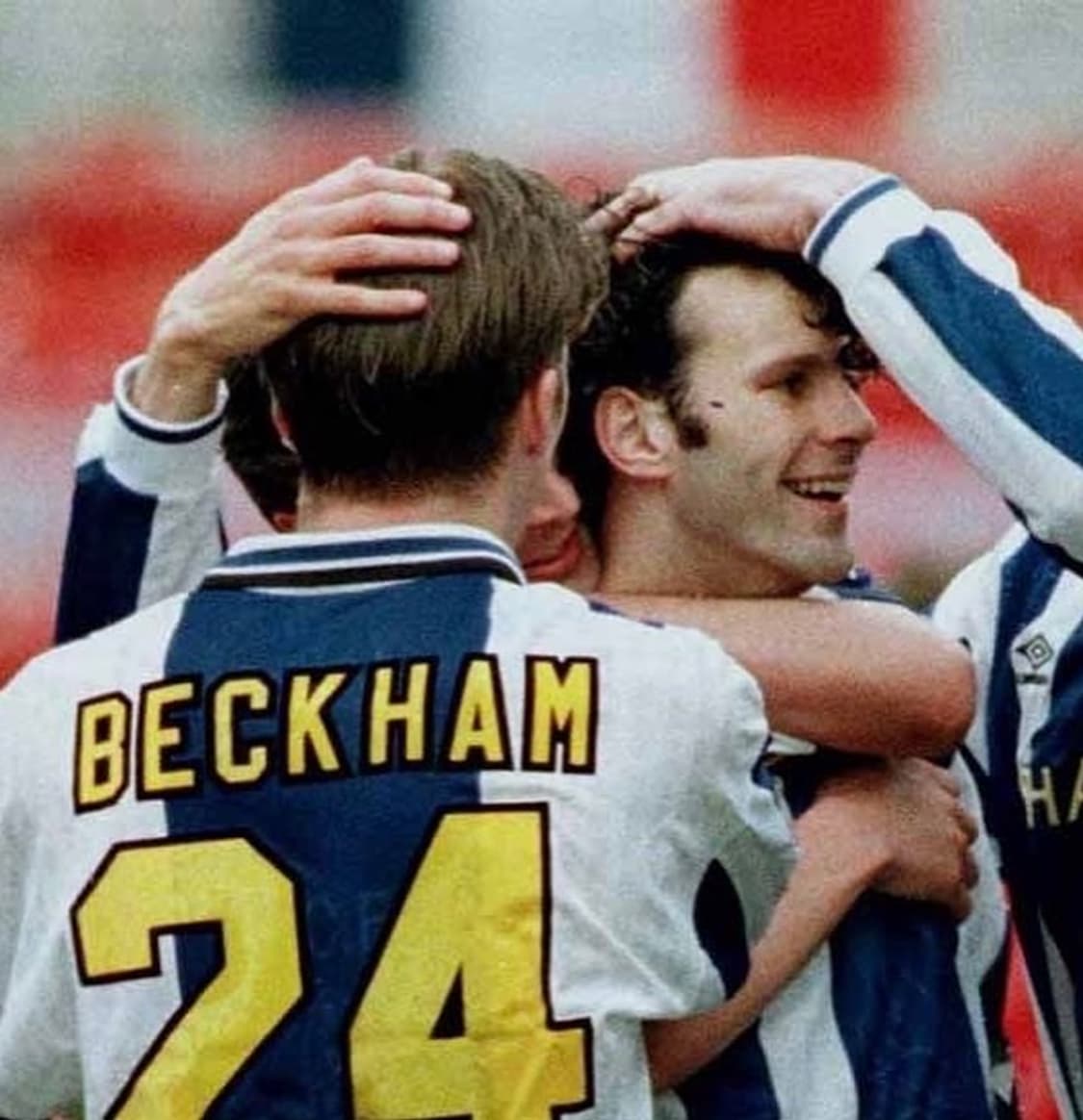 대장급 새상품급 엄브로 94년 맨유 어웨이 베컴유니폼 상품이미지3